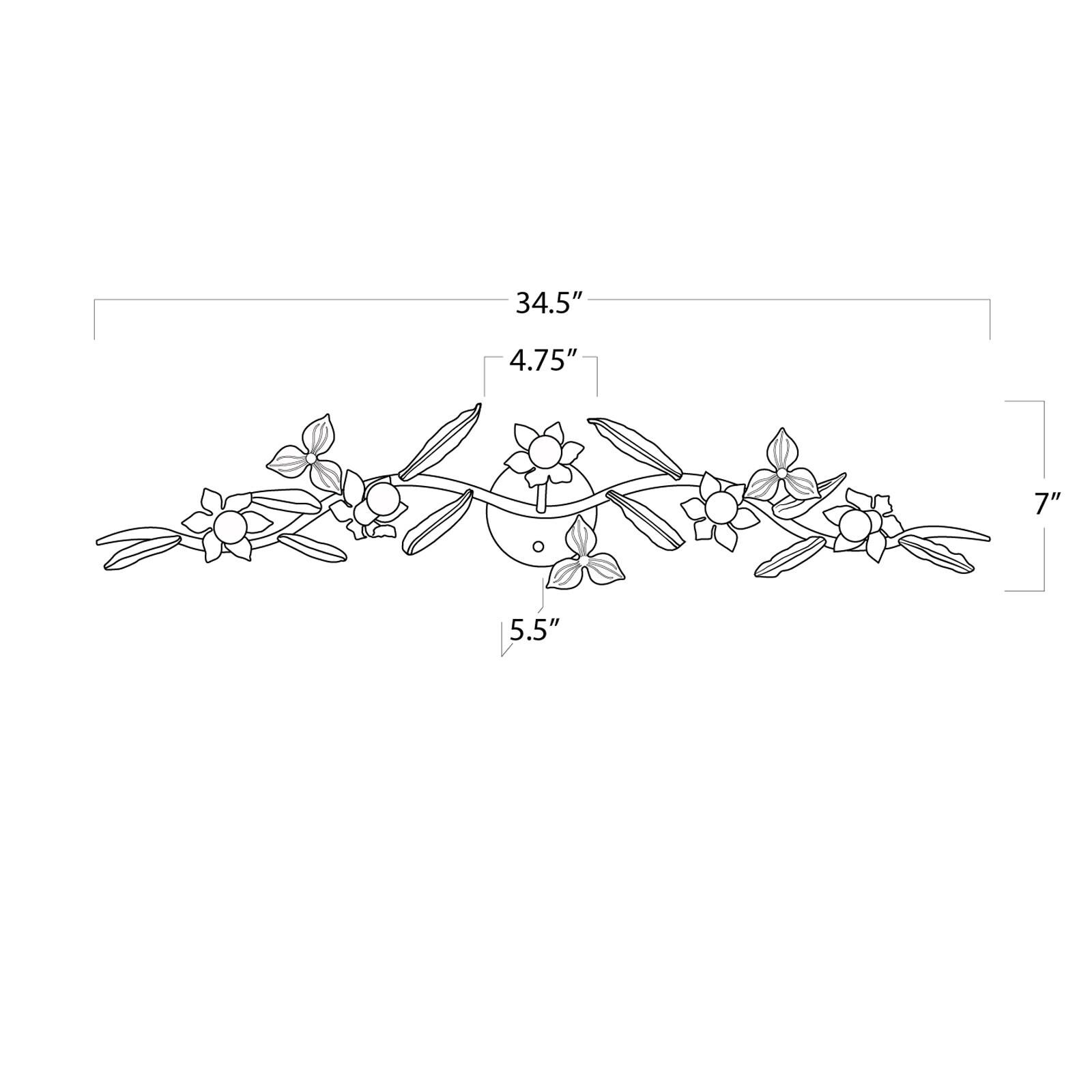 Trillium 35 Inch Wall Sconce by Regina Andrew