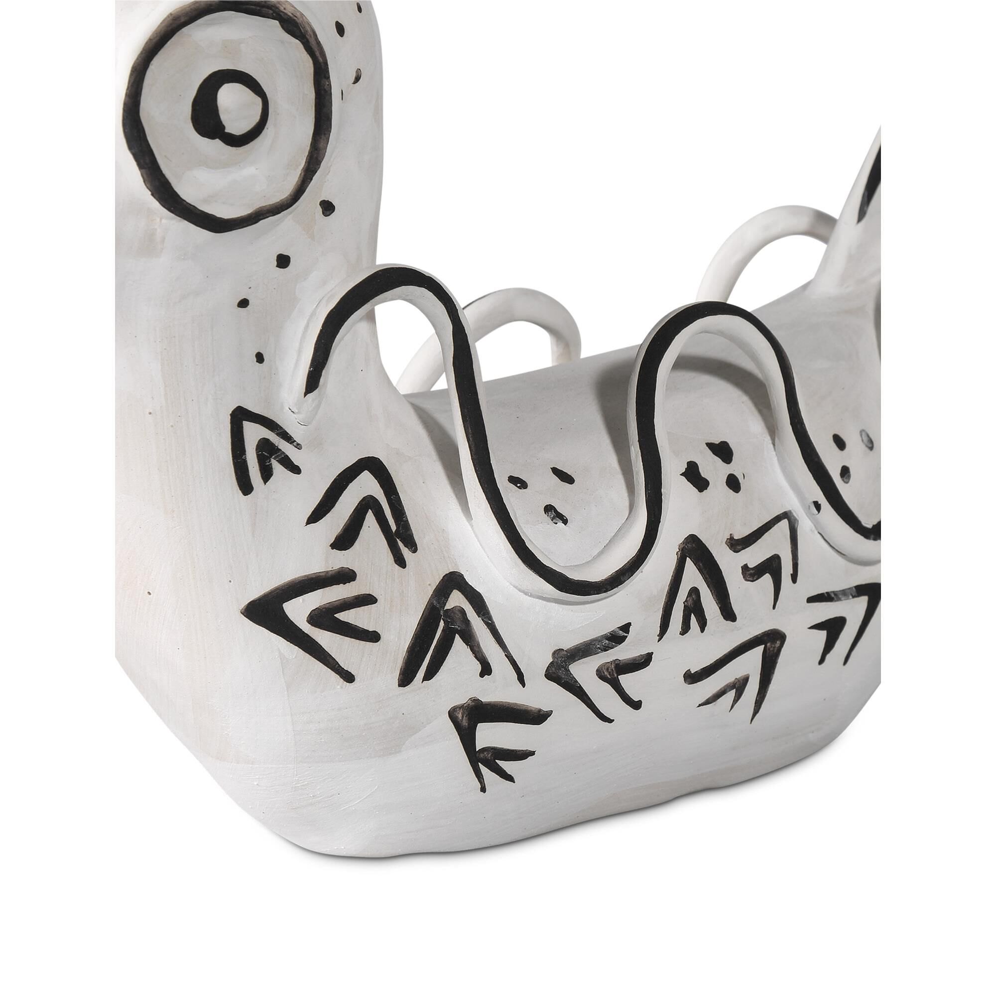 Shown in Washed White and Black finish