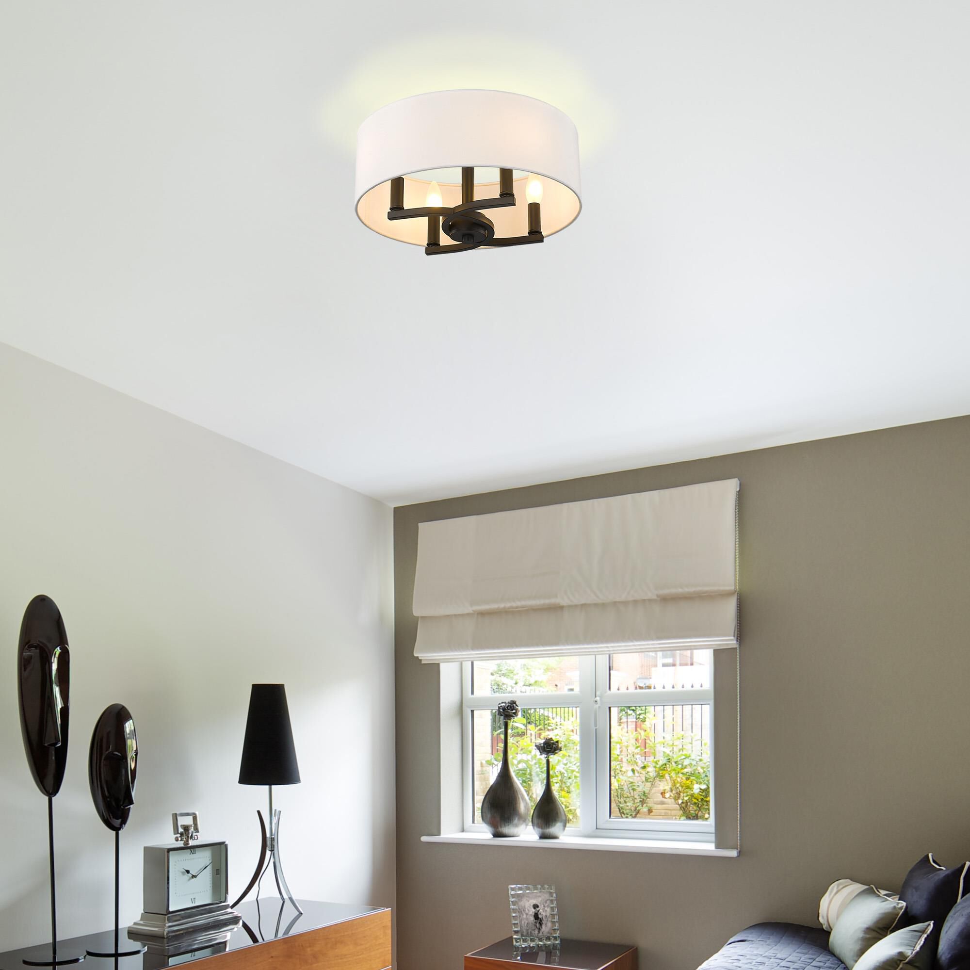 Eliana 16 Inch Semi Flush Mount by Golden Lighting