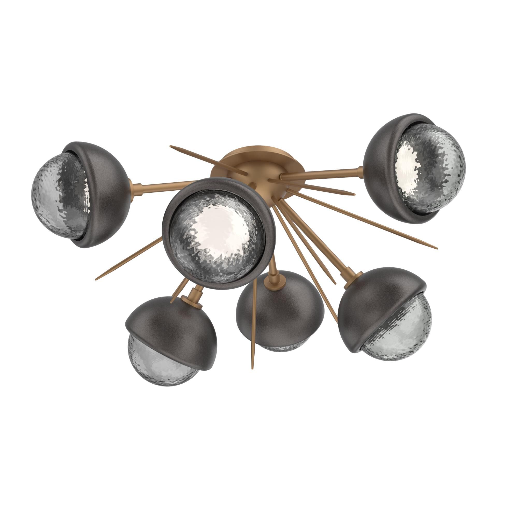 Levi Wilson Cabochon 28 Inch Semi Flush Mount by Hammerton Studio