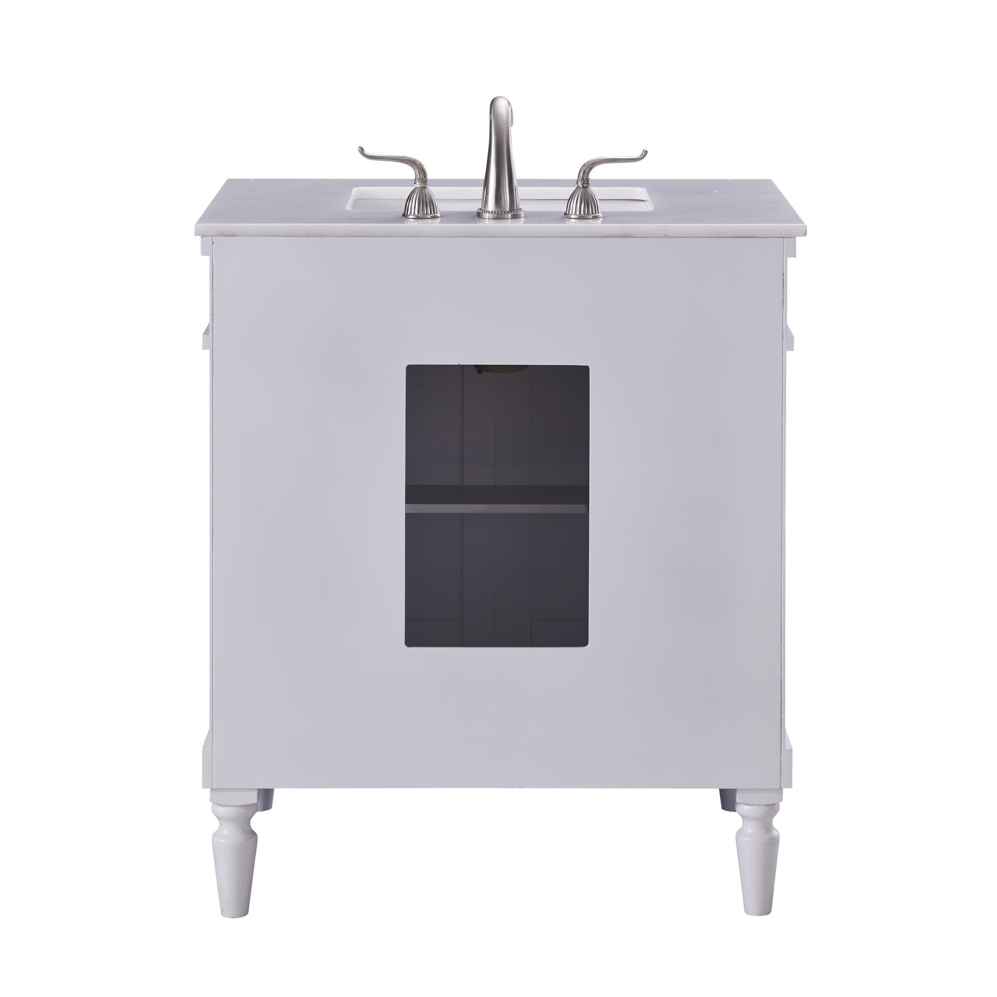 Shown in Antique White finish