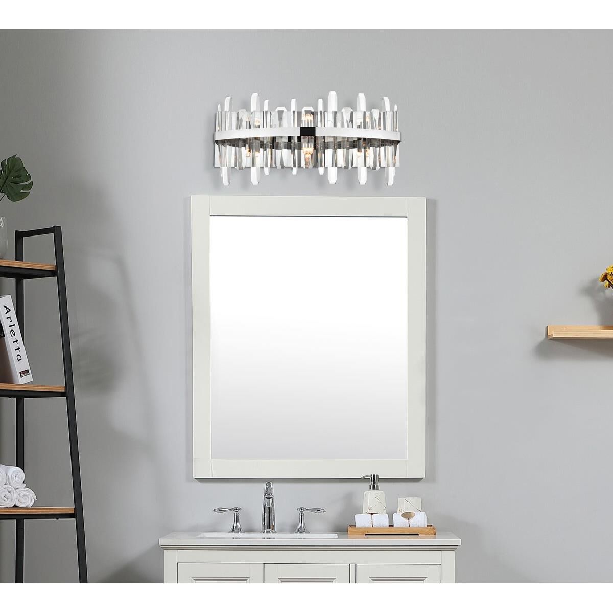 Serena 24 Inch 6 Light Bath Vanity Light by Elegant Lighting