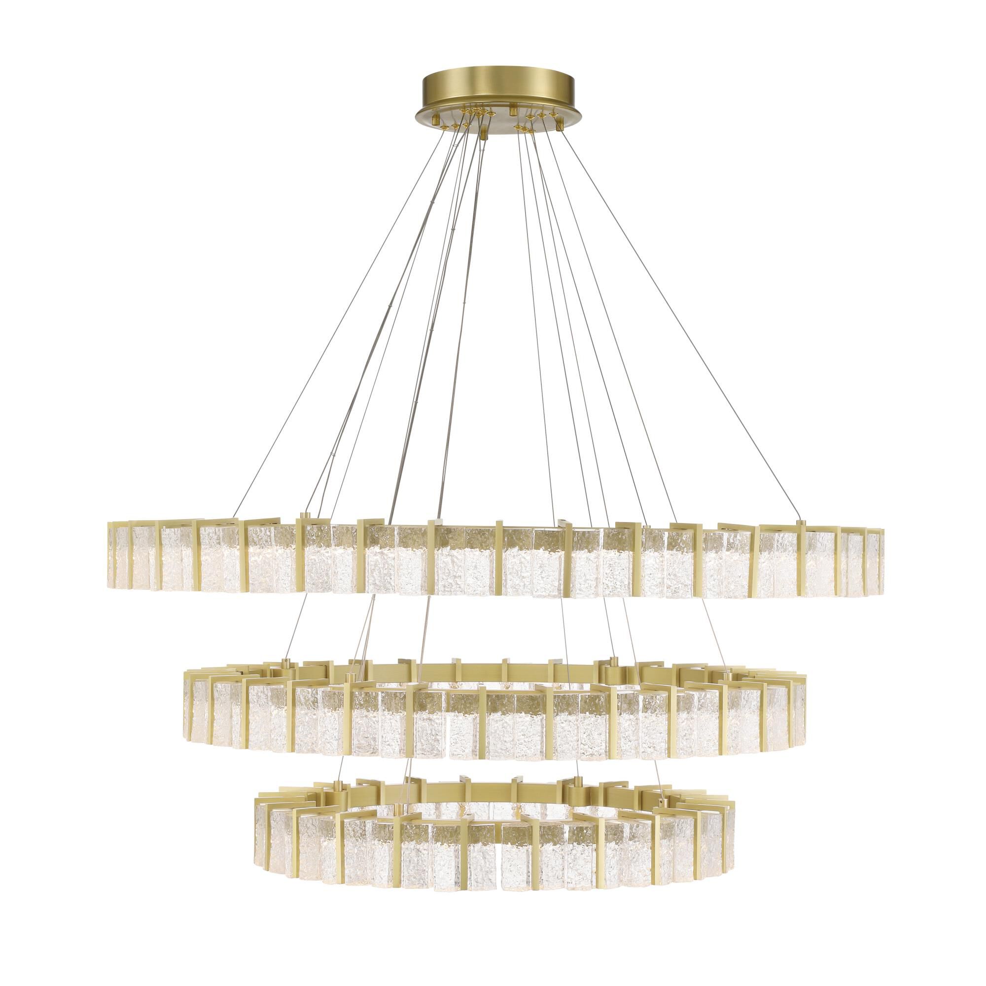 Shown in Soft Brass finish and Clear glass and Textured Glass shade