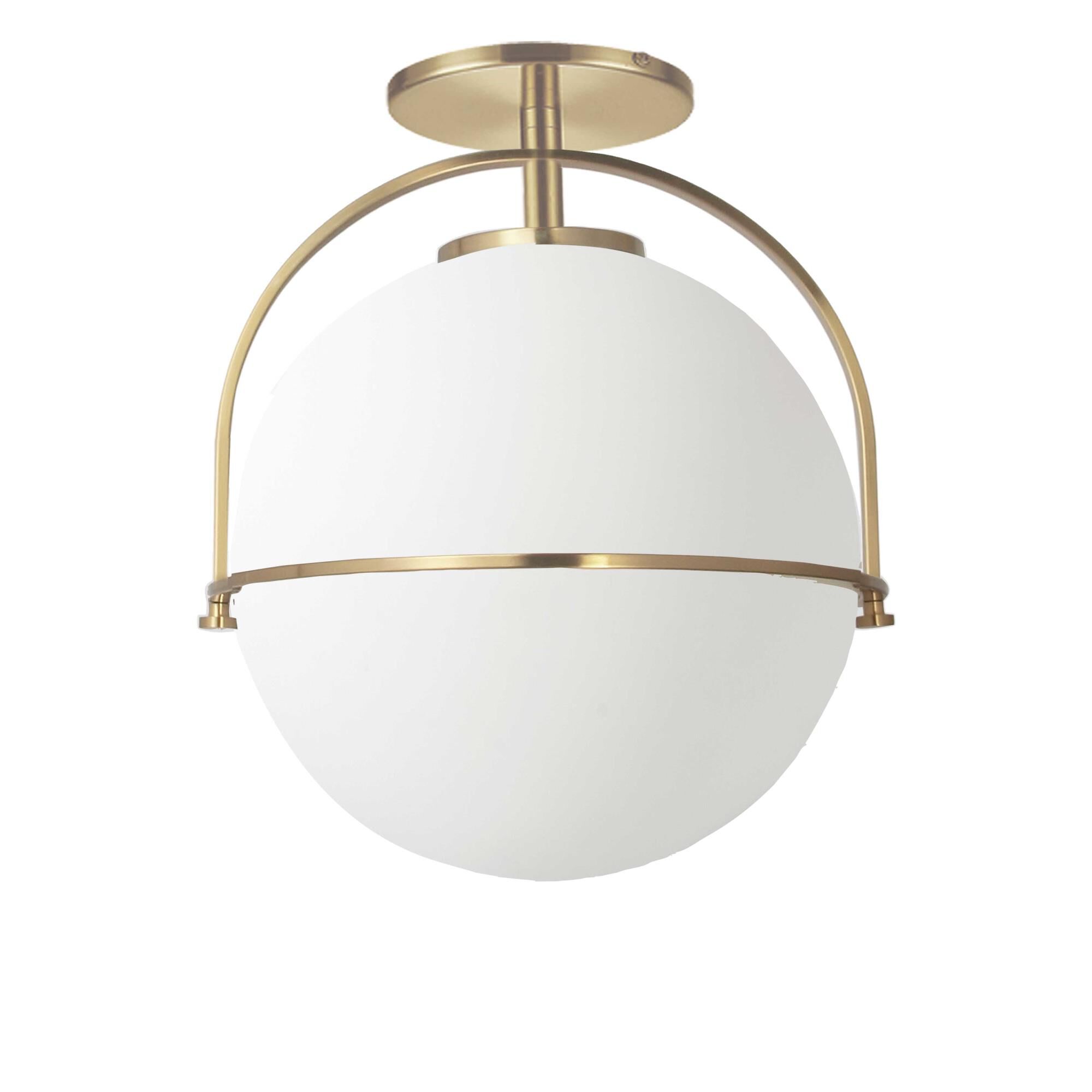 Paola 11 Inch 1 Light Semi Flush Mount by Dainolite