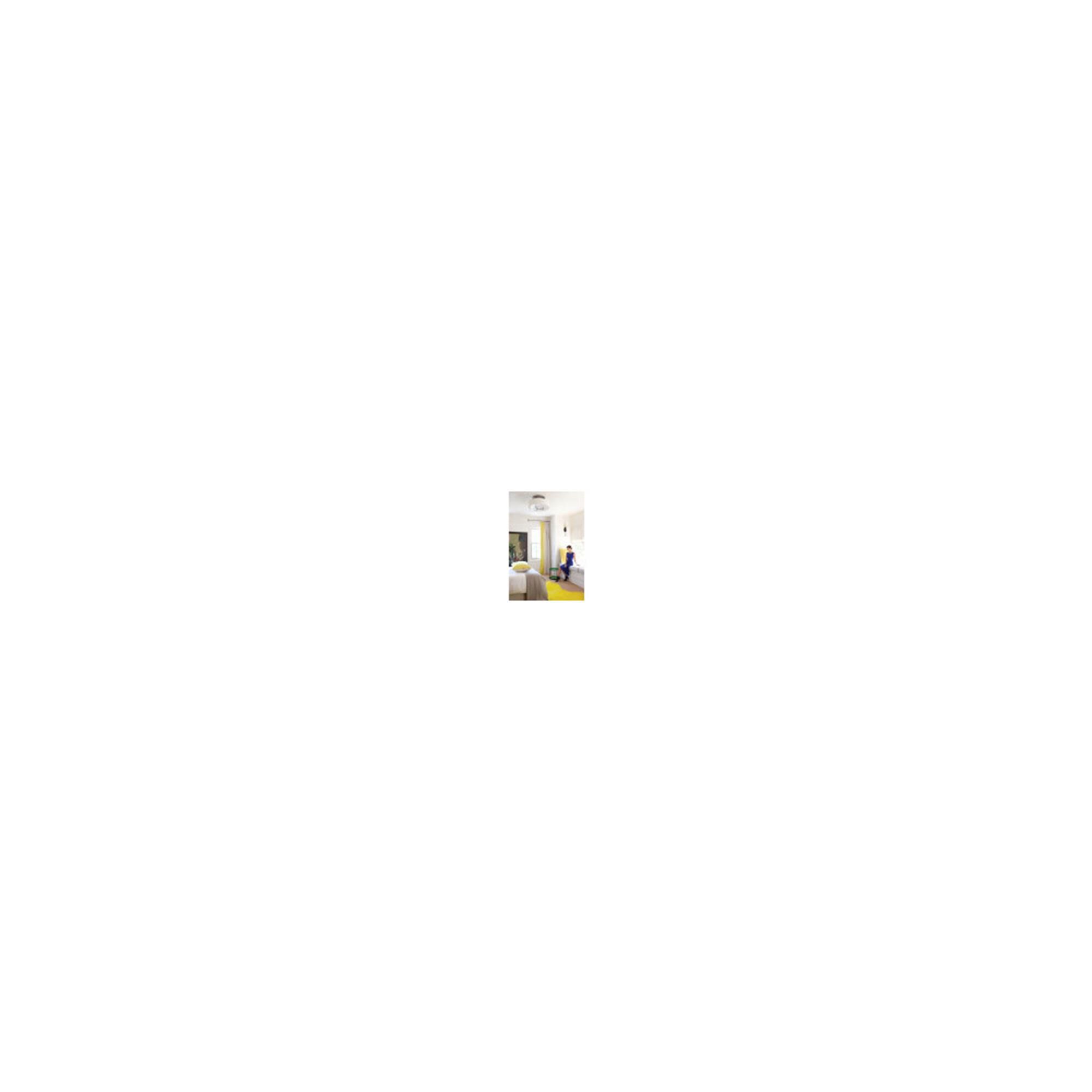 Shown in Antique Nickel finish and Off-White Linen Hardback shade