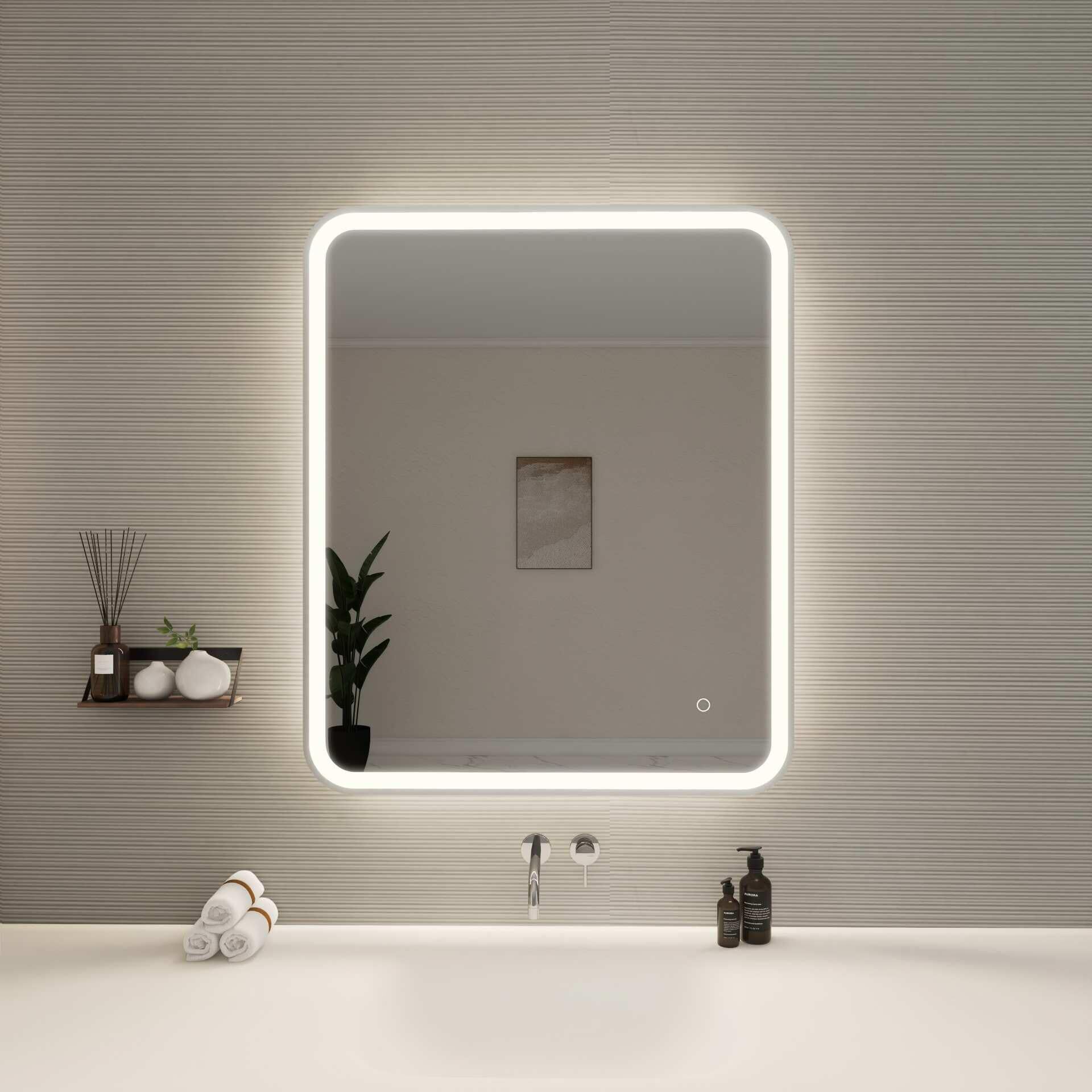 Harmoni 36 Inch Rectangular LED Lighted Mirror by Elegant Decor