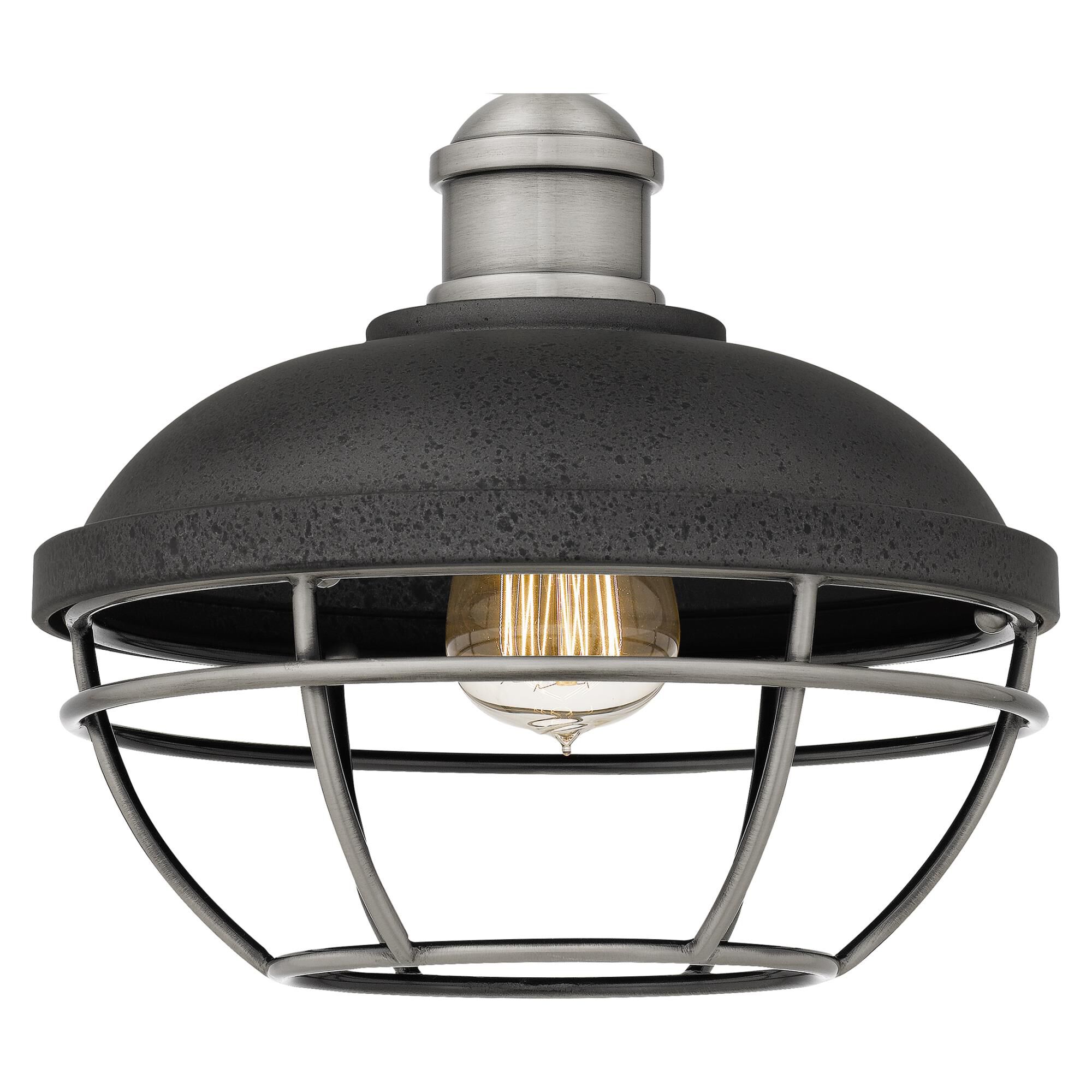 Shown in Antique Polished Nickel finish and Metal shade