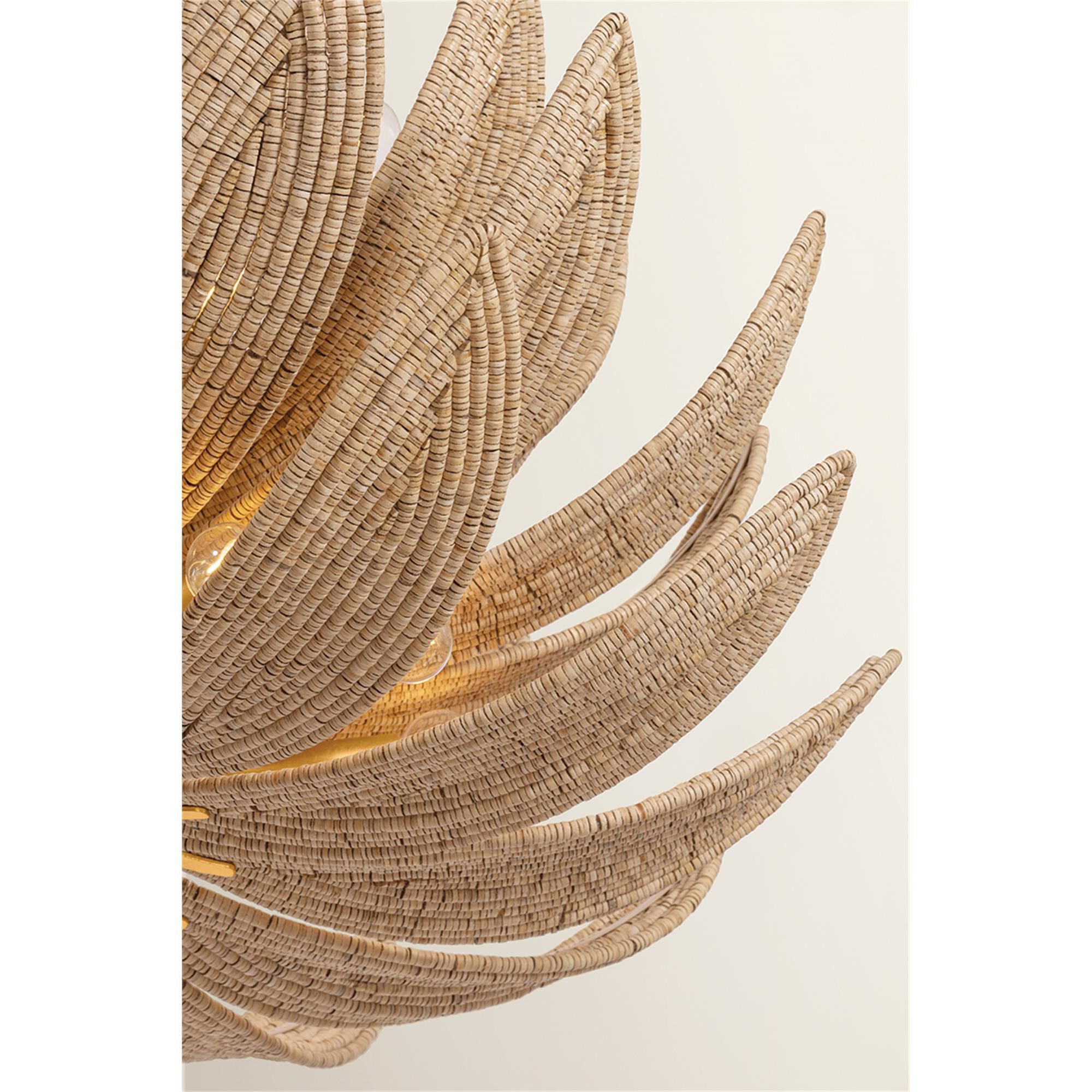 Shown in Vintage Gold Leaf finish and Coco Beads shade