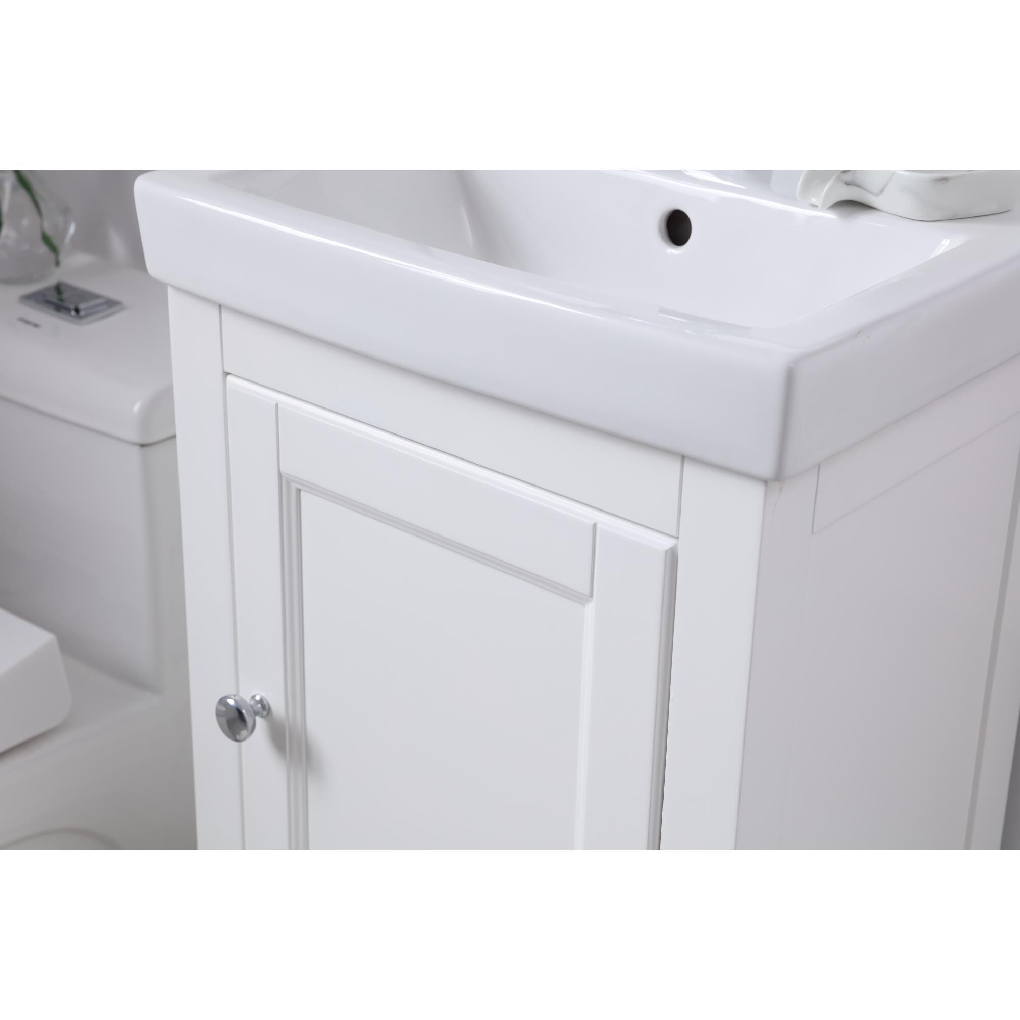 Shown in White finish