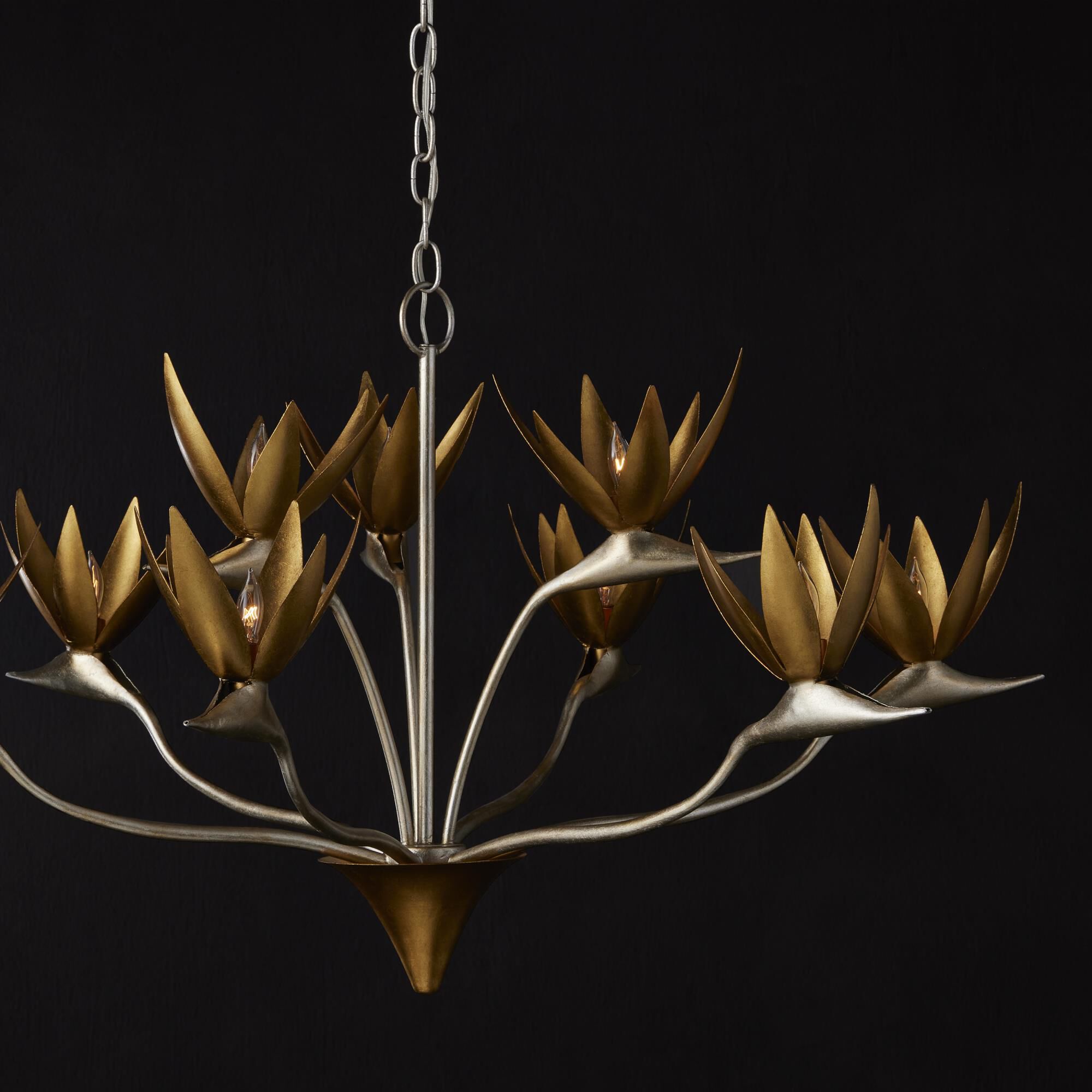 Paradiso 39 Inch 9 Light Chandelier by Currey and Company