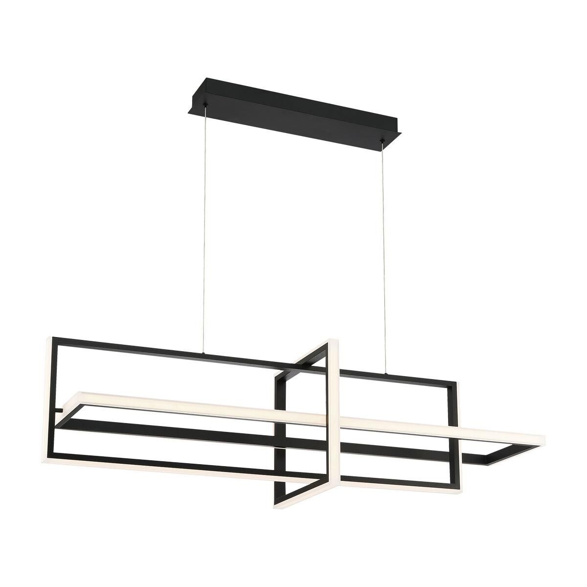 Shown in Matte Black finish and Steel and Acrylic shade