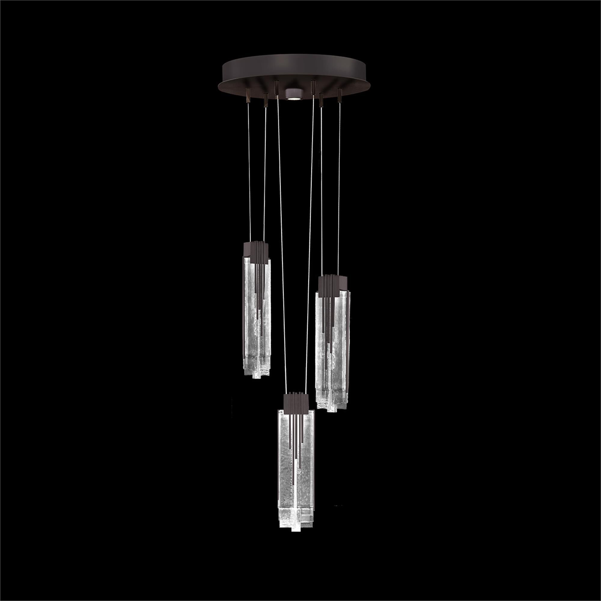 Shown in Black finish and Clear glass