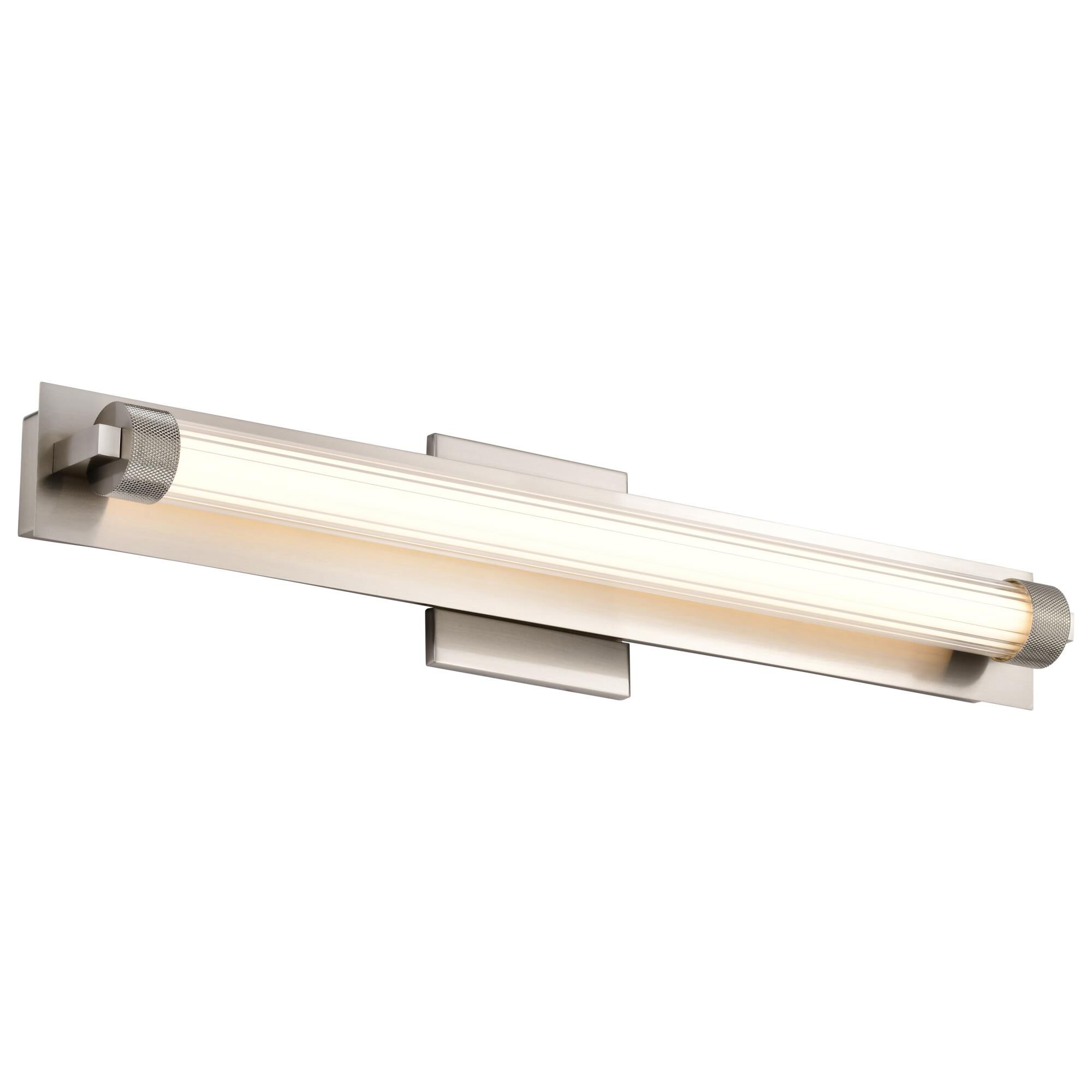 Shown in Brushed Nickel finish and Clear glass