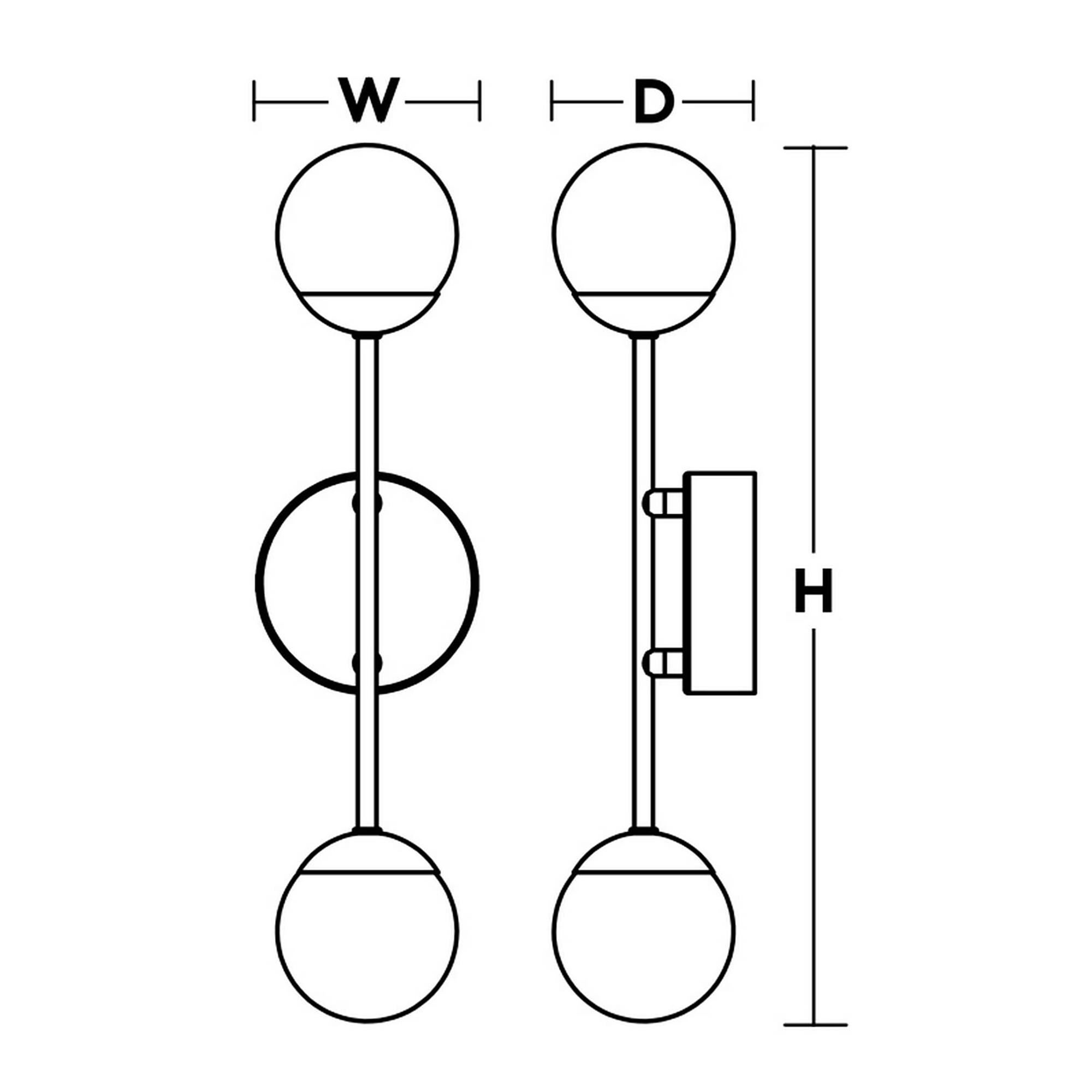 Shown in Black finish and White glass