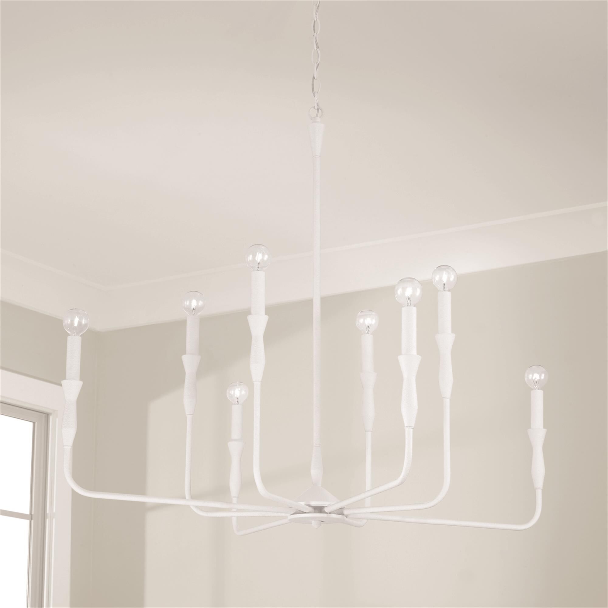 Shown in Textured White finish