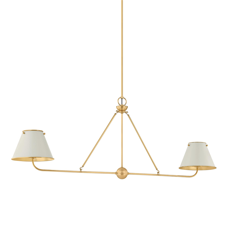 Mark D. Sikes Burghley Small Linear Chandelier by Hudson Valley Lighting