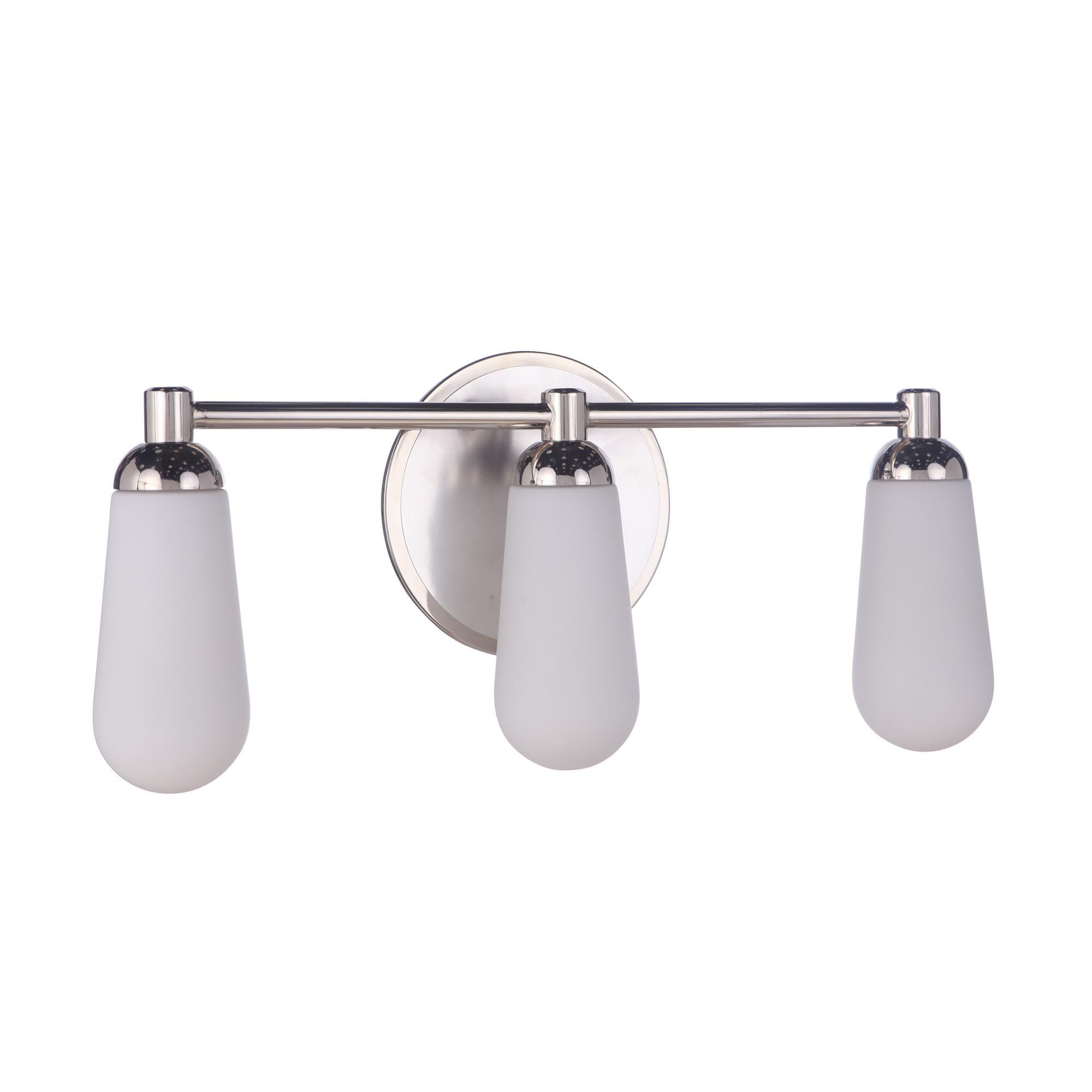 Shown in Brushed Polished Nickel / Polished Nickel finish and Frostwhite glass