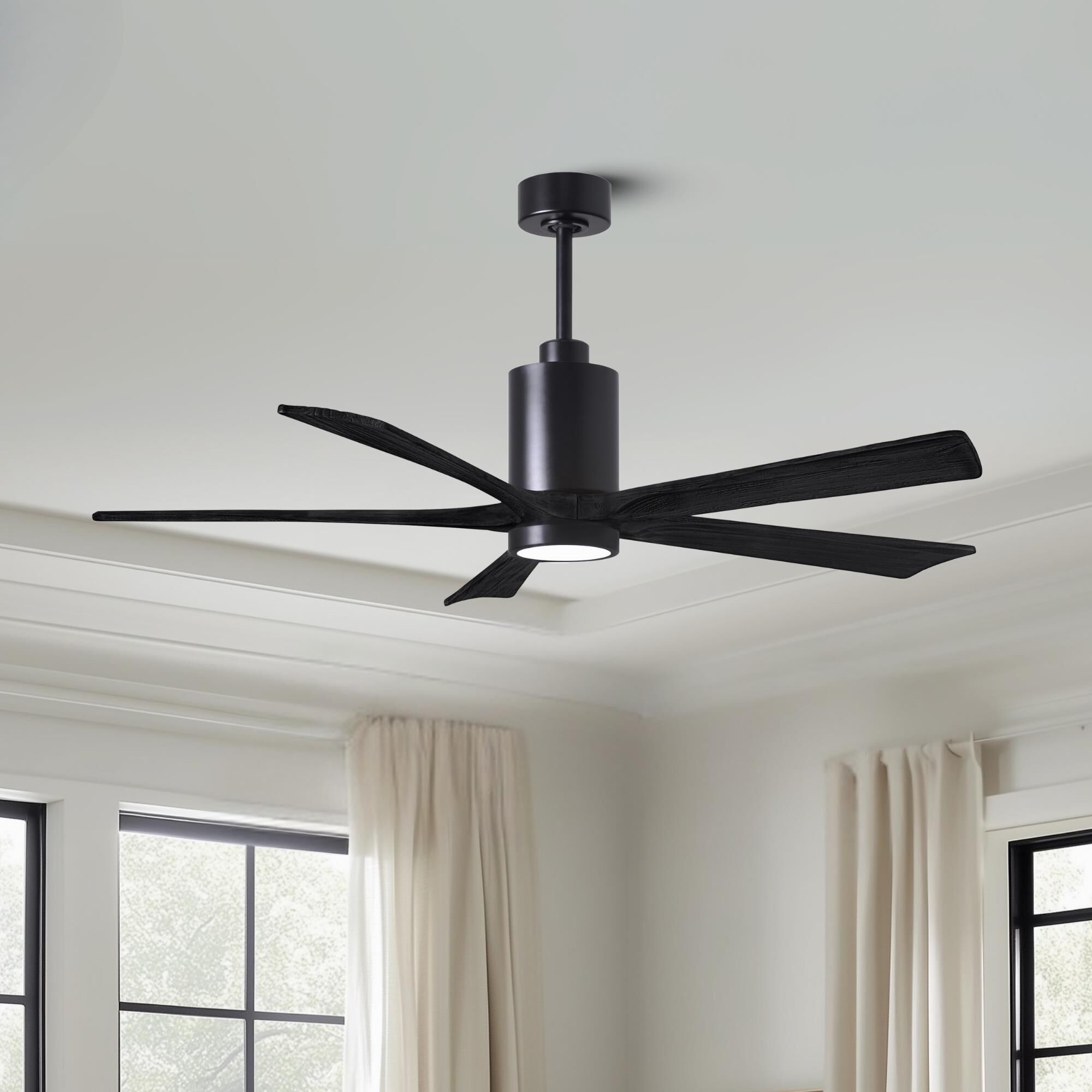 Patricia 60 Inch Ceiling Fan with Light Kit by Matthews Fan Company