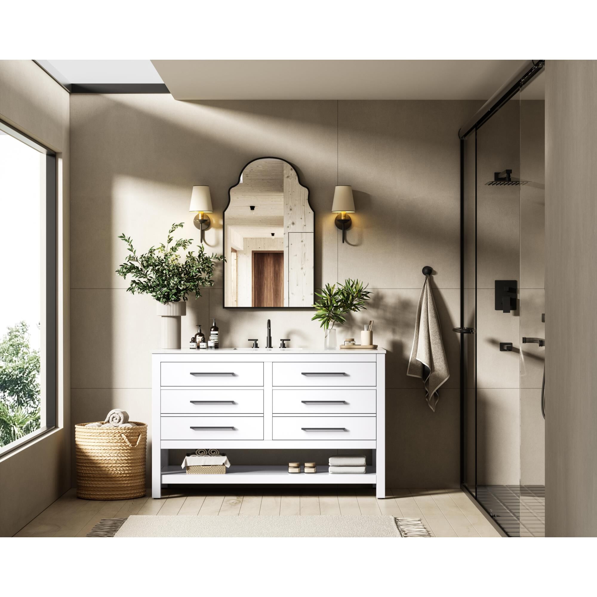 Karson 54 Inch Bath Vanity by Elegant Dcor