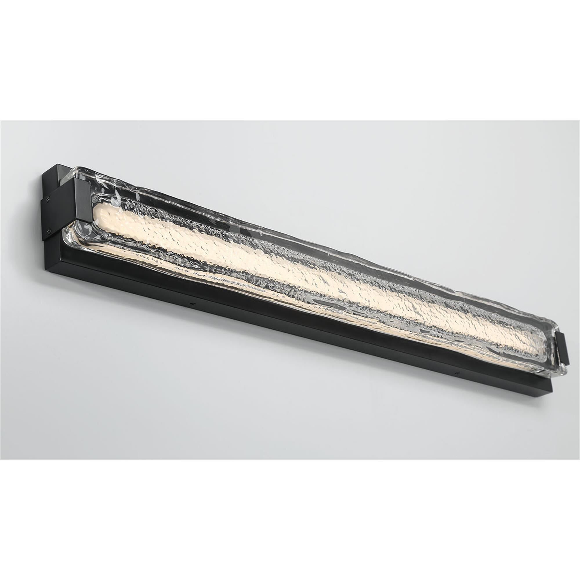 Shown in Matte Black finish and Clear glass