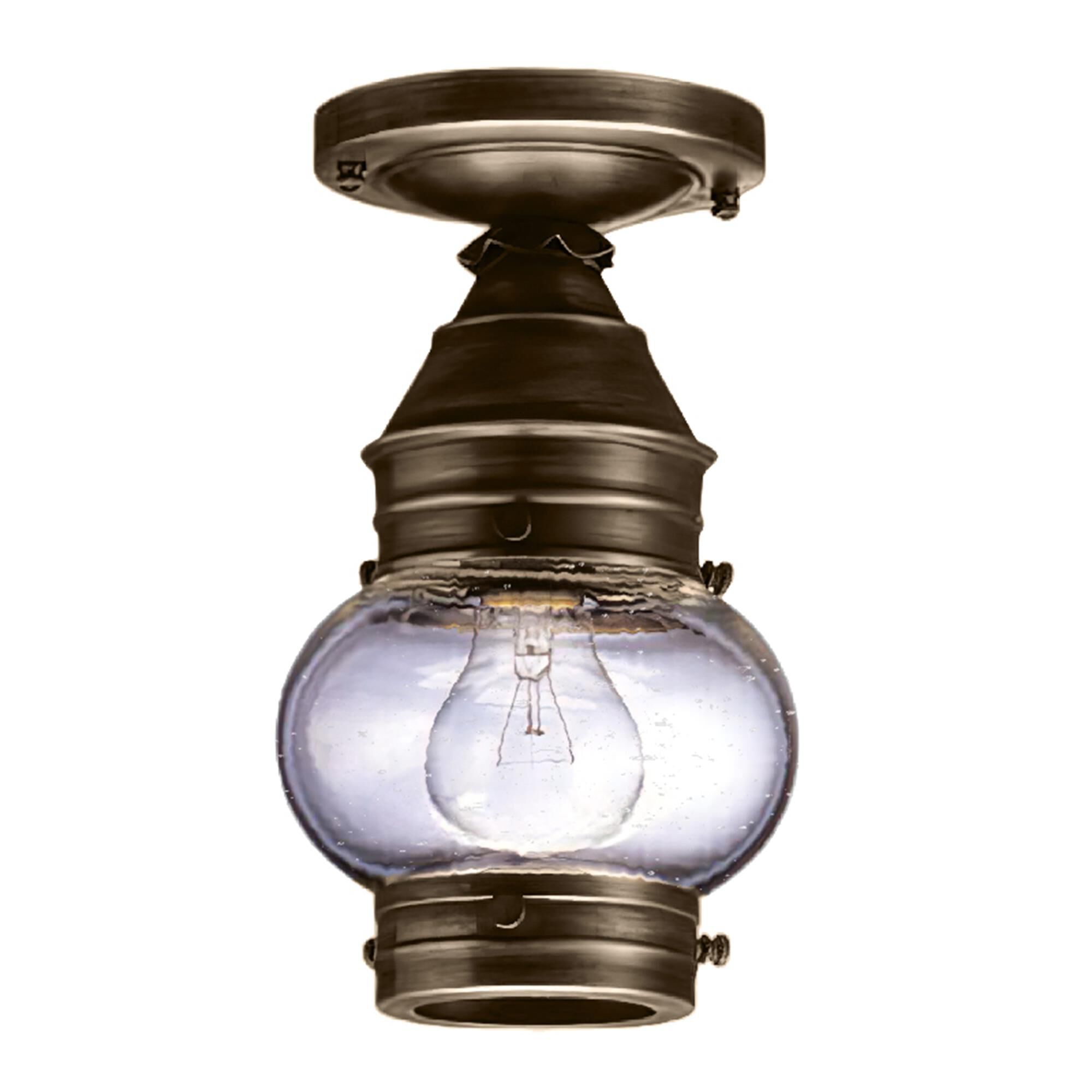 Onion 6 Inch Outdoor Flush Mount,