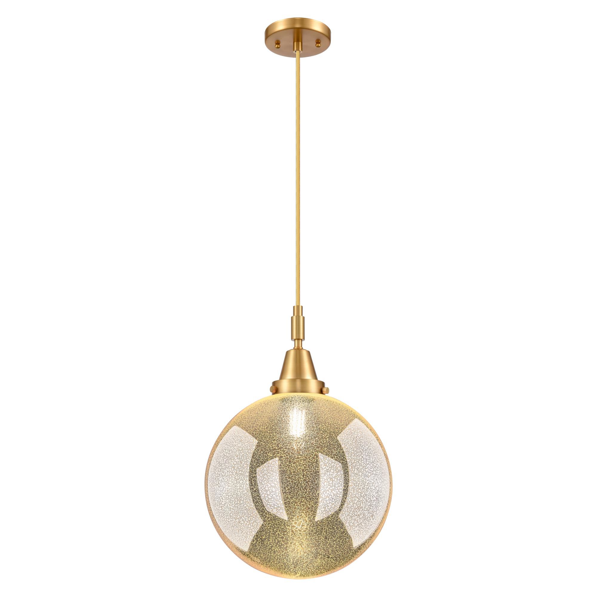 Shown in Satin Gold finish and Mercury glass