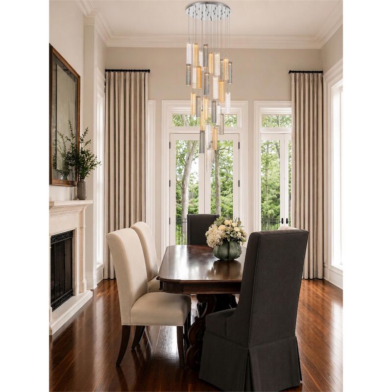 Addis 26 Inch Multi Light Pendant by Crystorama