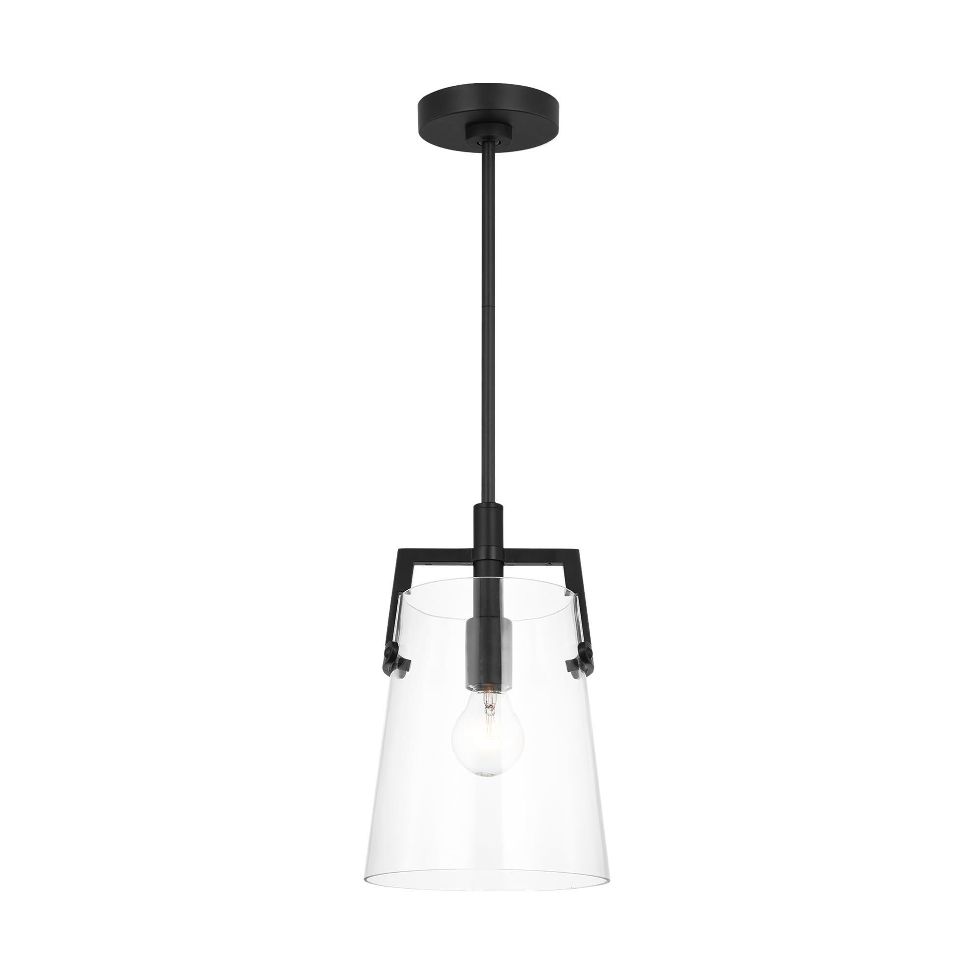 Shown in Midnight Black finish and Clear glass