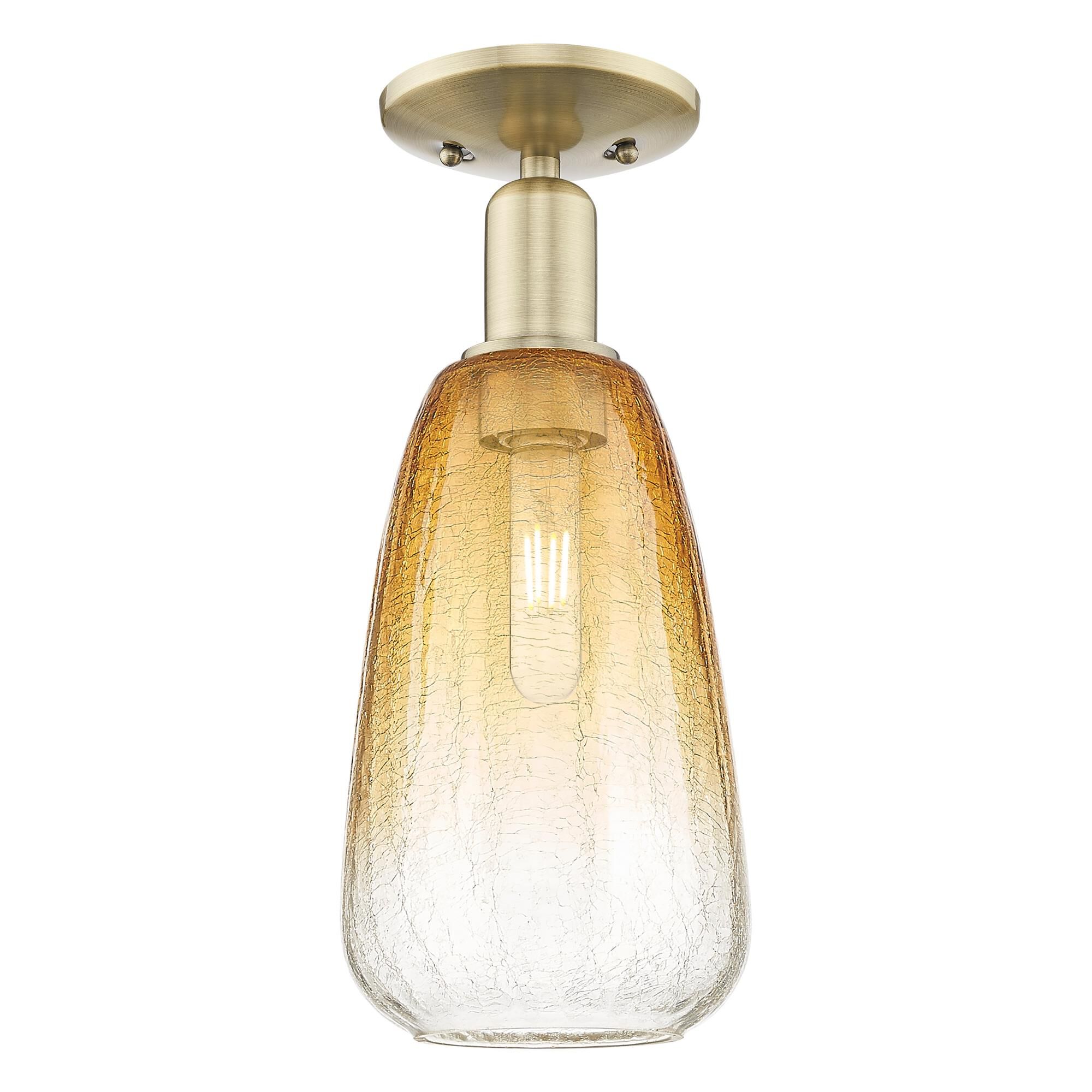 Bruno Marashlian Brookhaven Almond 6 Inch Semi Flush Mount by Innovations Lighting