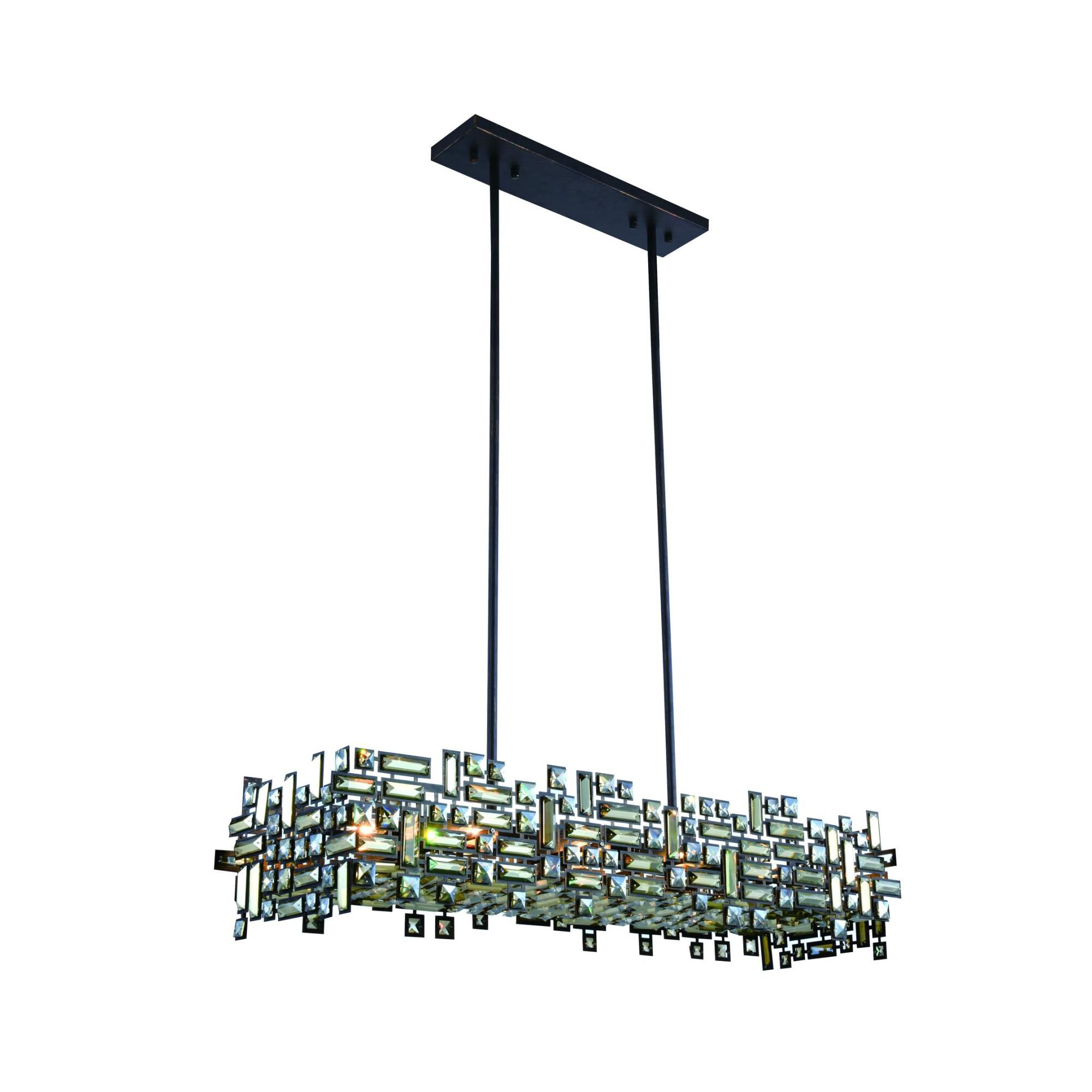 Shown in Dark Bronze finish and Royal Cut Golden Teak crystal 