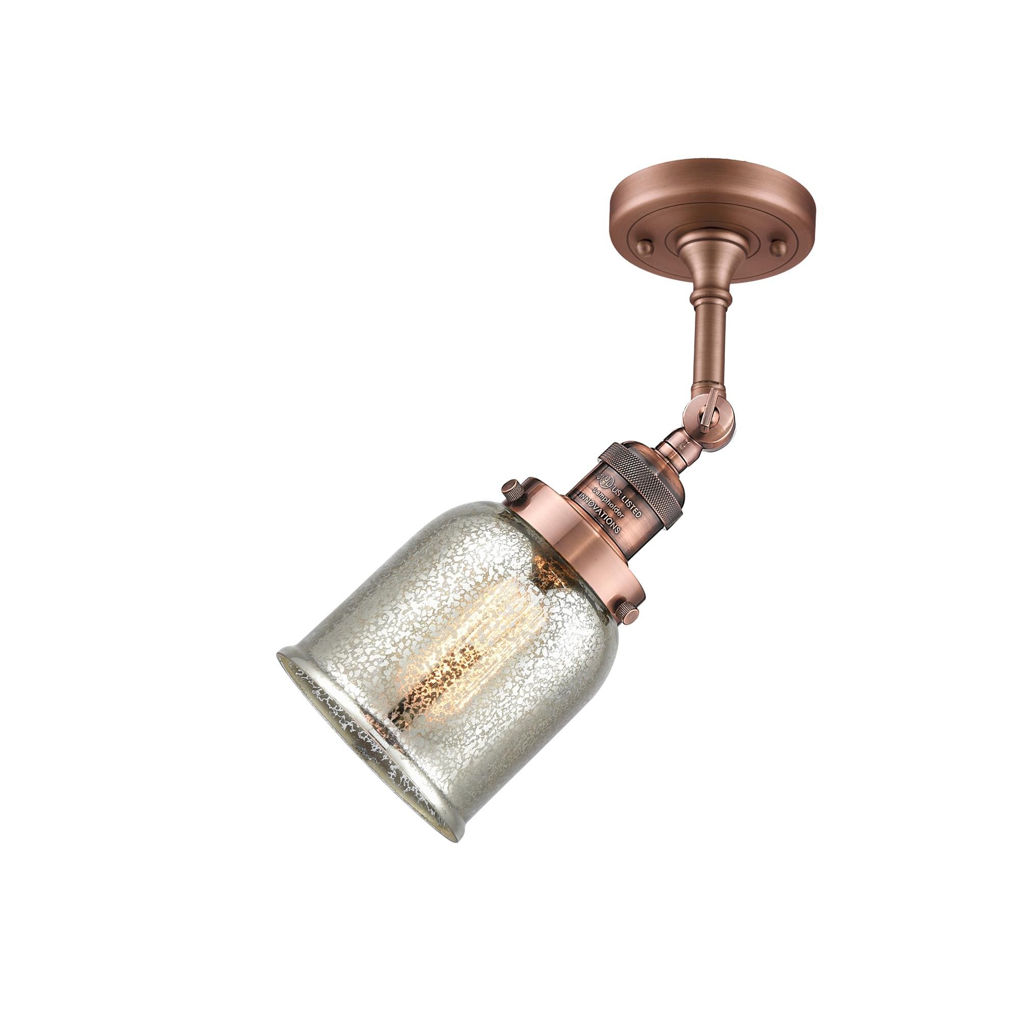 Bruno Marashlian Small Bell 5 Inch 1 Light Semi Flush Mount by Innovations Lighting