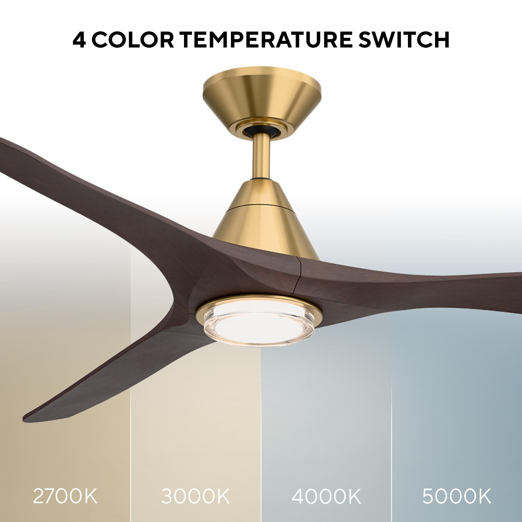 Carve 72 Inch Ceiling Fan with Light Kit by Modern Forms