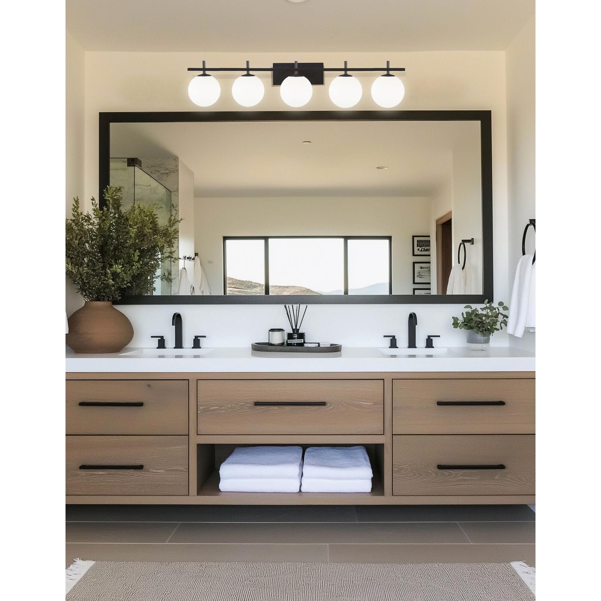 Vivaldi 41 Inch 5 Light Bath Vanity Light by Dainolite