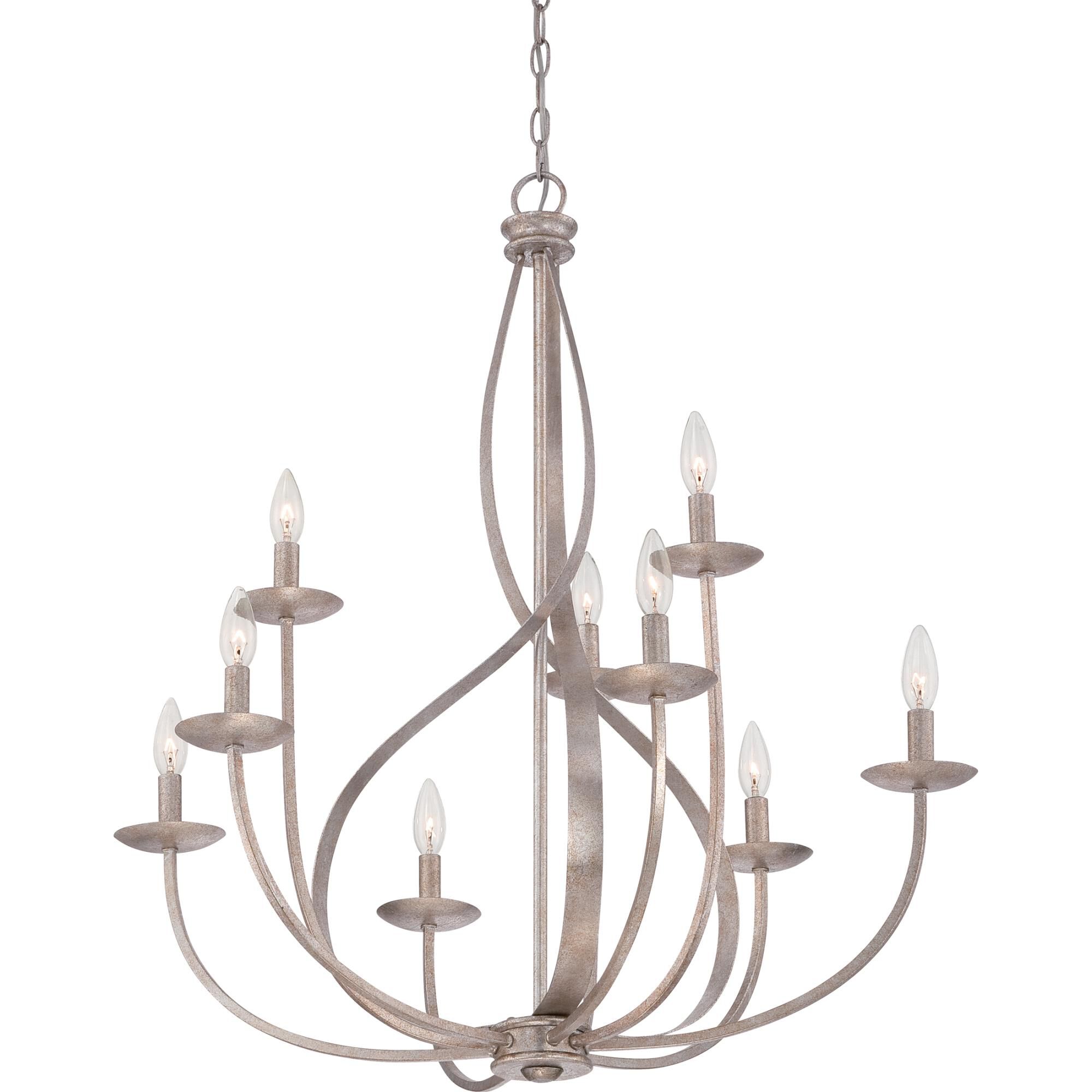 Serenity 30 Inch 9 Light Chandelier by Quoizel