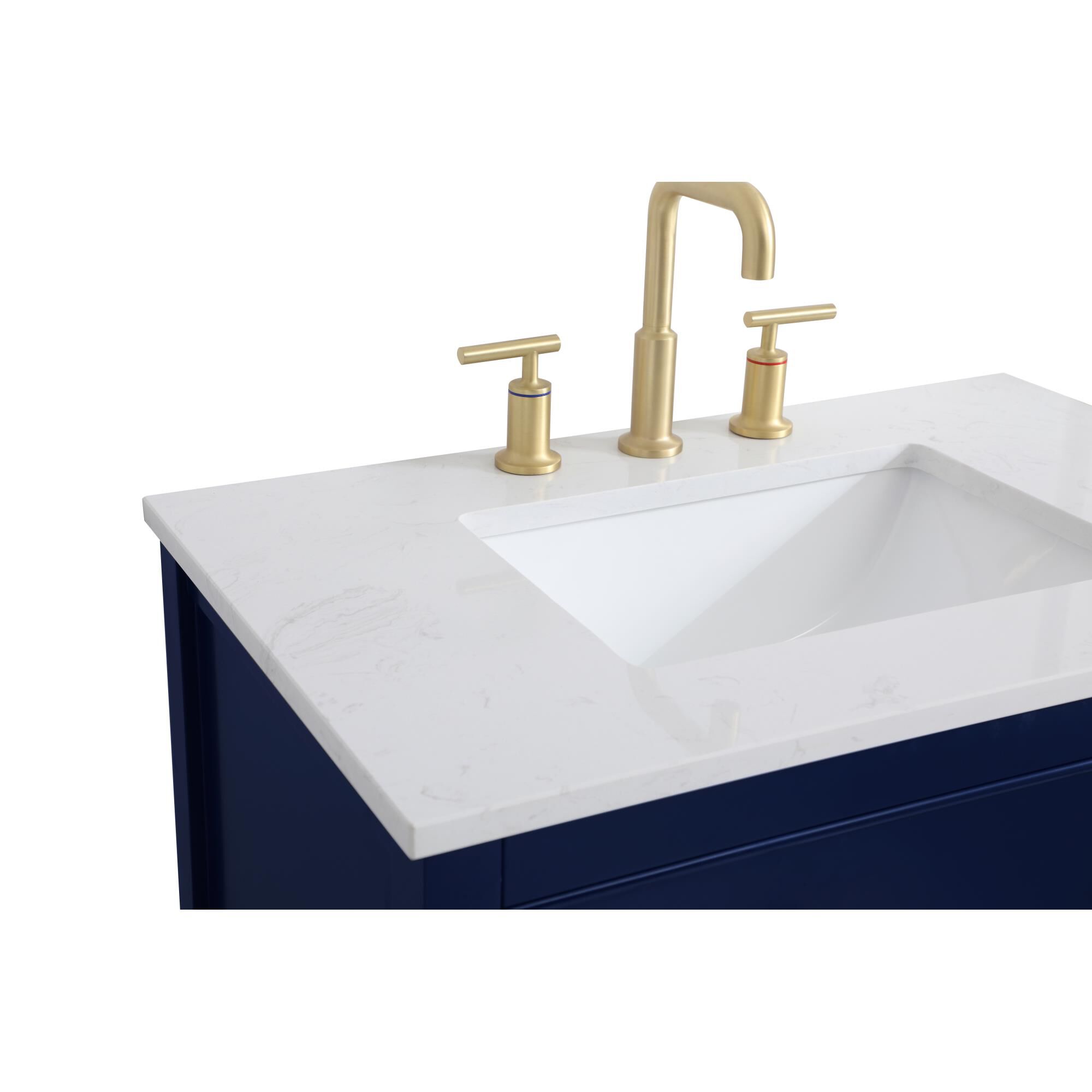 Shown in Blue finish