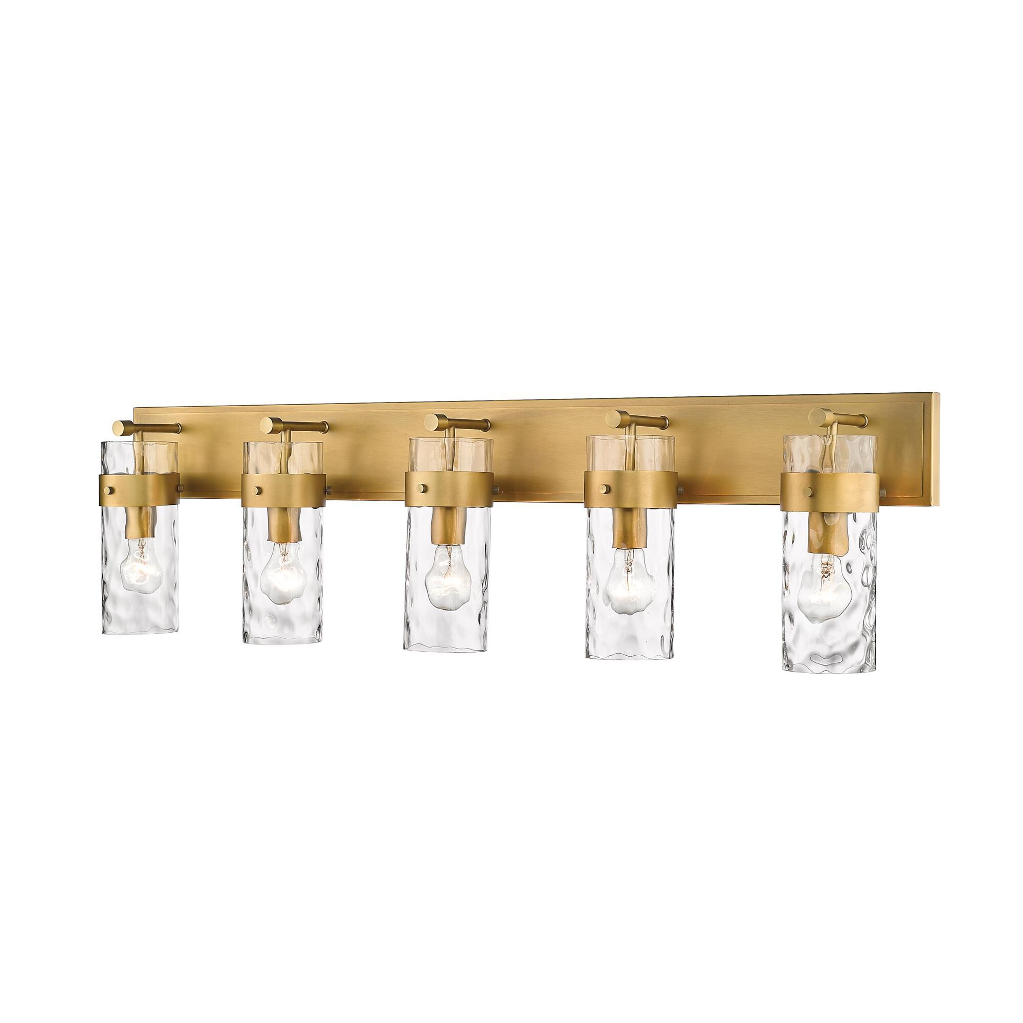 Shown in Rubbed Brass finish and Glass shade