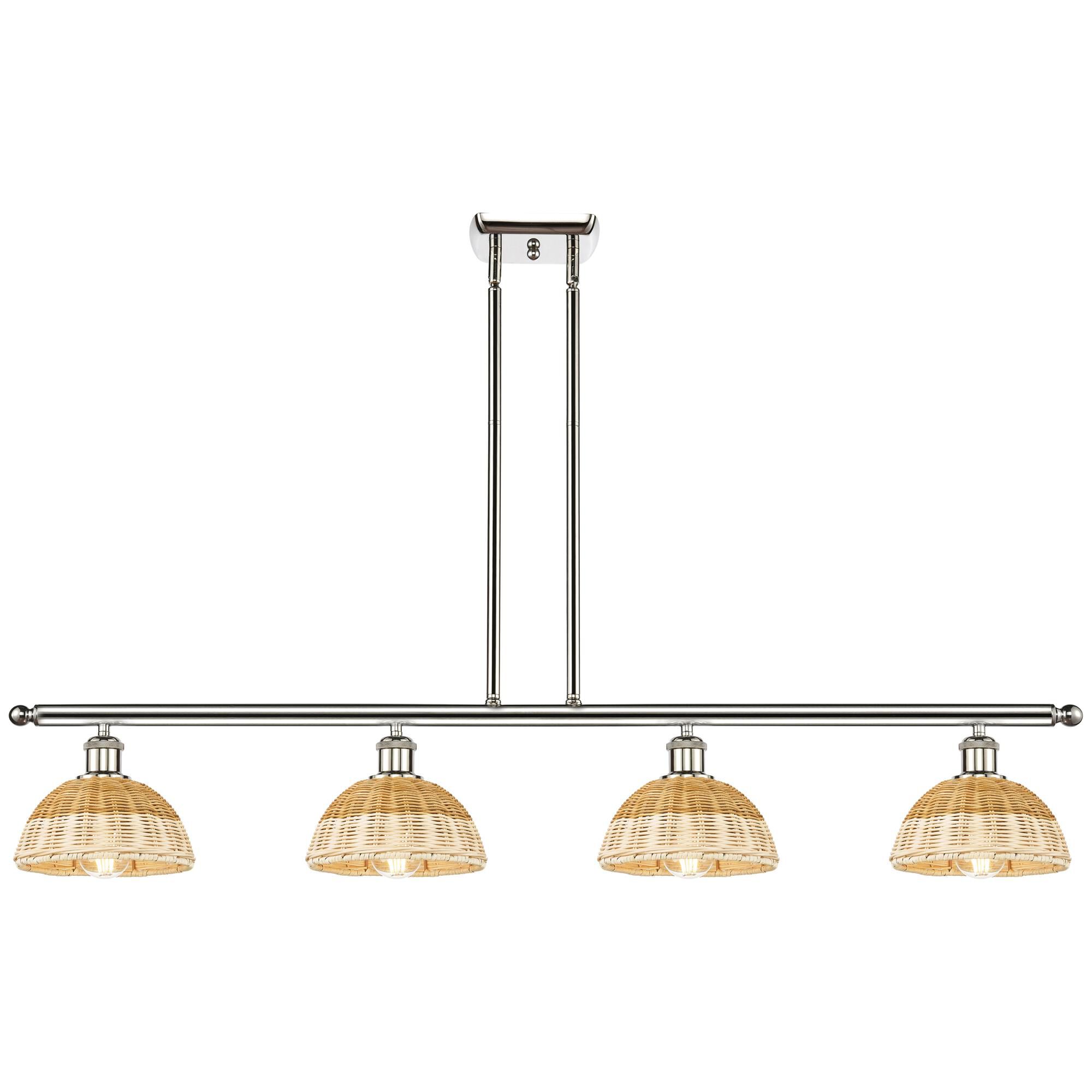 Shown in Polished Nickel finish and Natural shade