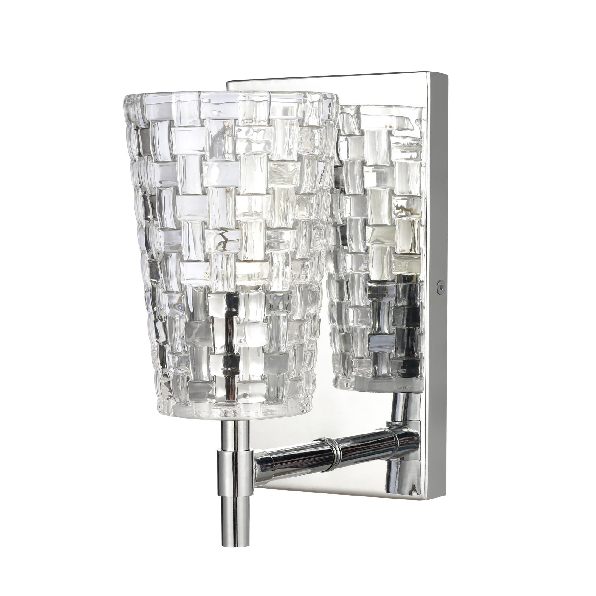 Shown in Silver finish and Clear Crystal Cut glass