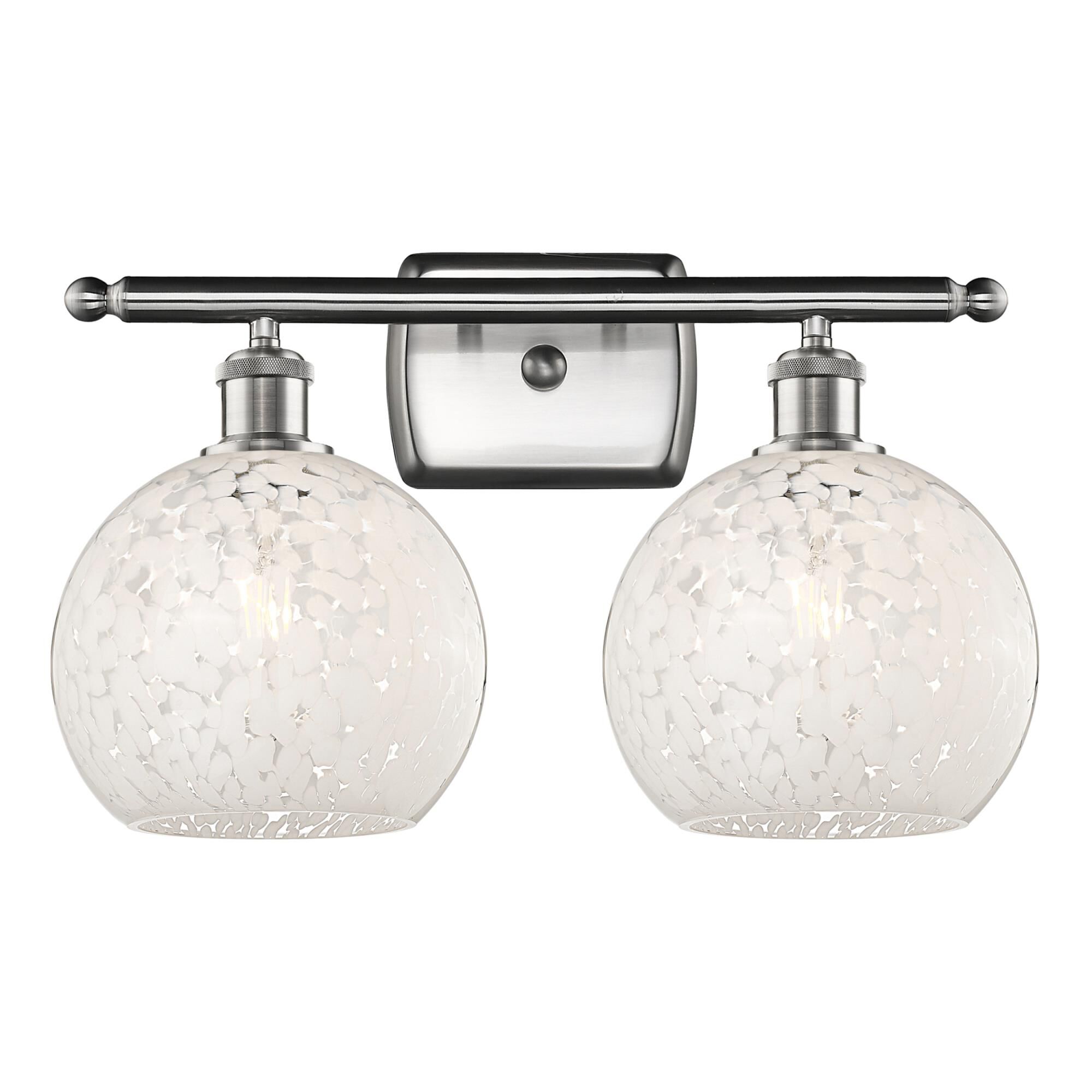 Bruno Marashlian White Mouchette 18 Inch Bath Vanity Light by Innovations Lighting