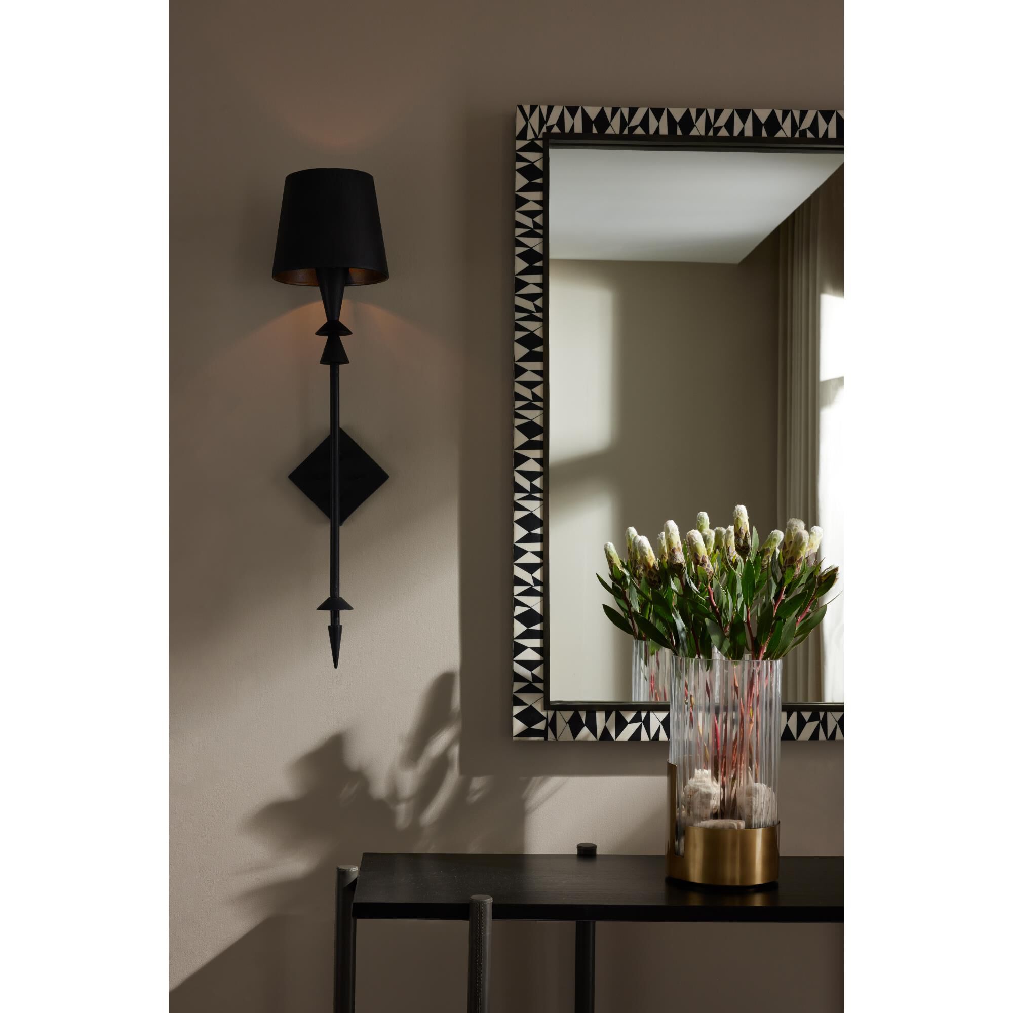 Shown in Black Gesso finish