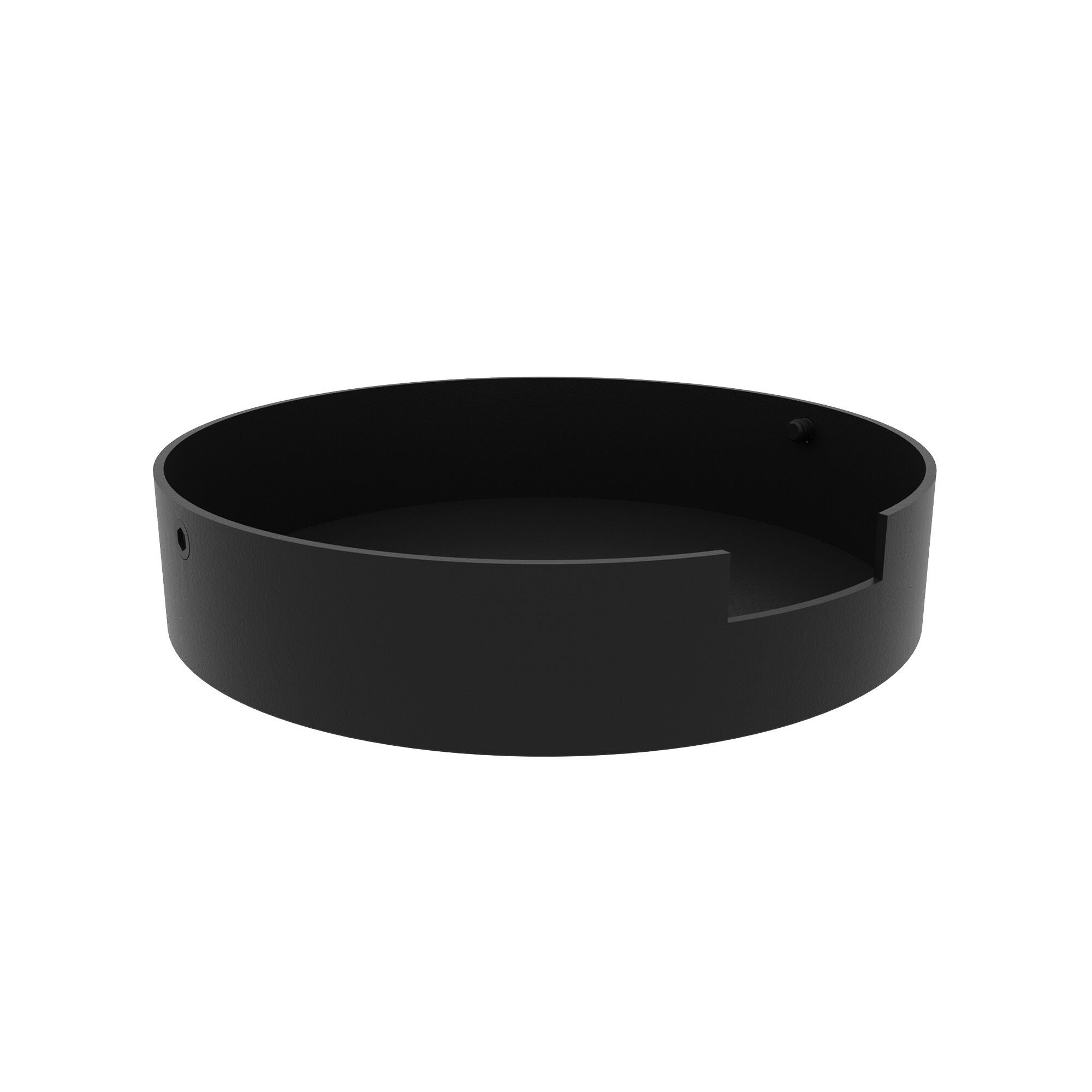 Shown in Black finish and Without Universal Voltage accent