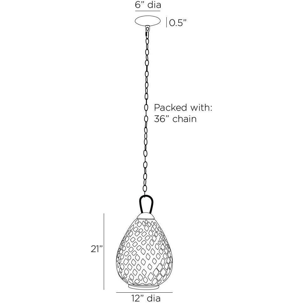 Eureka 12 Inch Mini Pendant by Arteriors Home