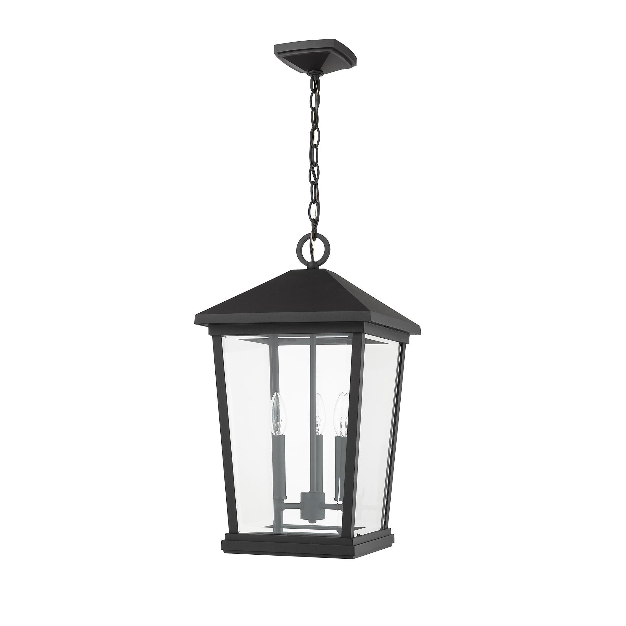Beacon 21 Inch Tall 3 Light Outdoor Hanging Lantern by Z-Lite