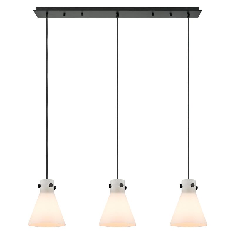 Bruno Marashlian Newton Cone 39 Inch 3 Light Linear Suspension Light by Innovations Lighting
