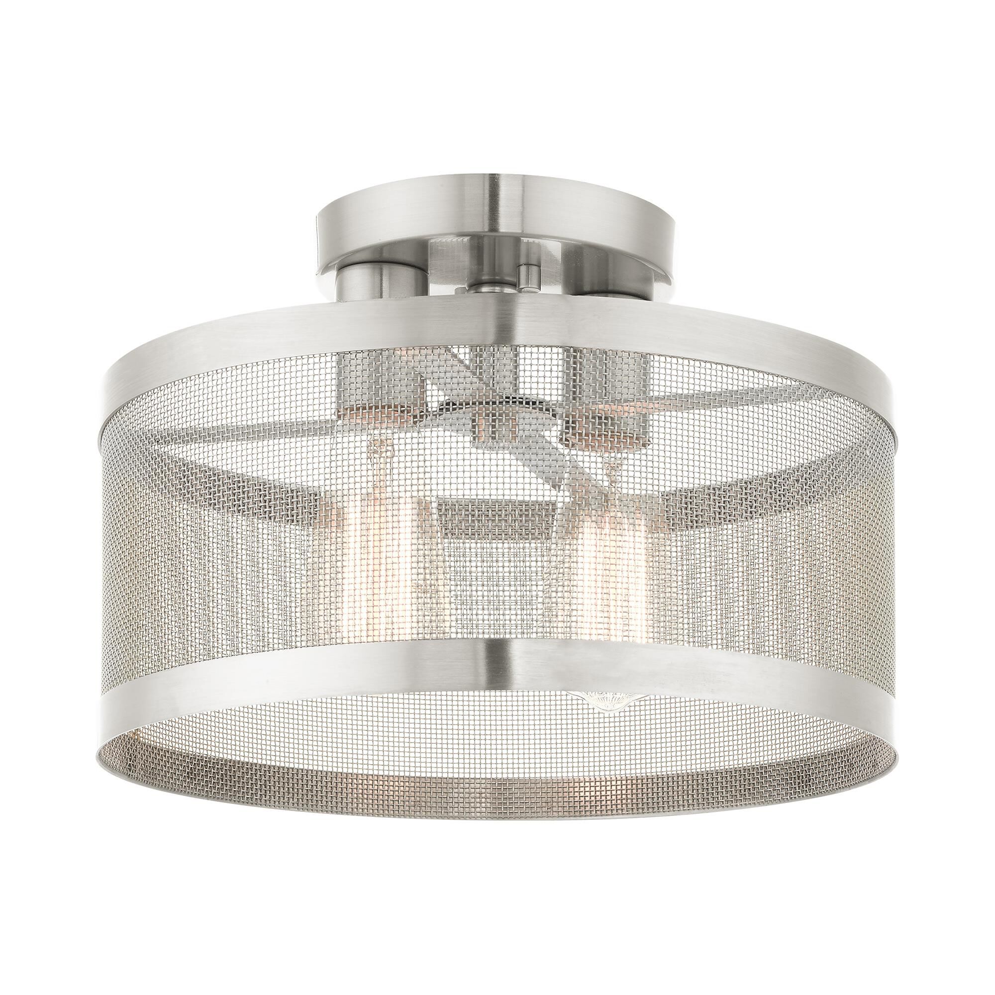 Industro 2 Light Semi Flush Mount by Livex Lighting