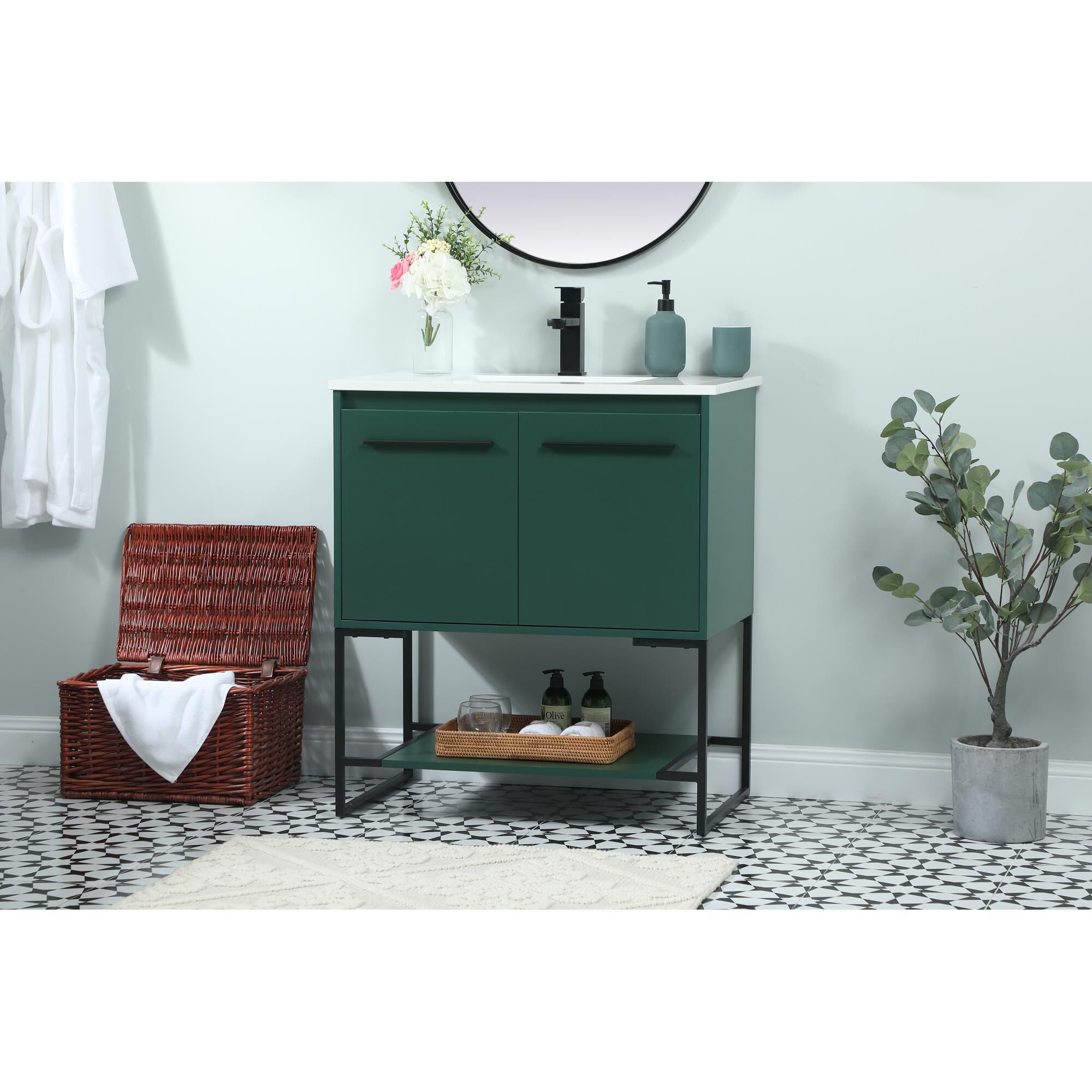 Shown in Green finish