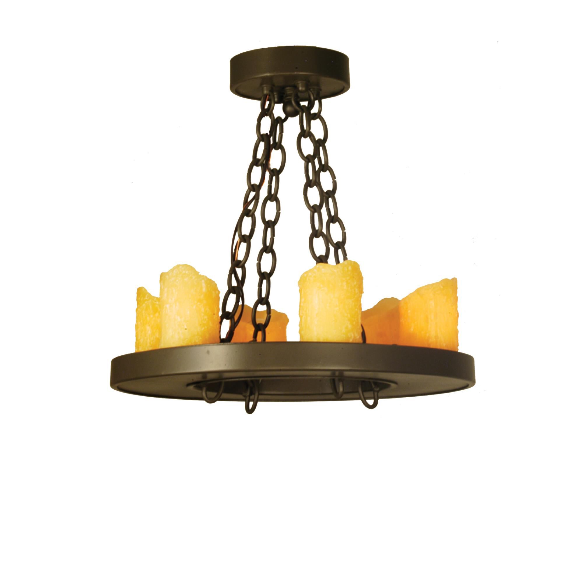 Loxley 18 Inch 6 Light Mini Chandelier by Meyda Lighting