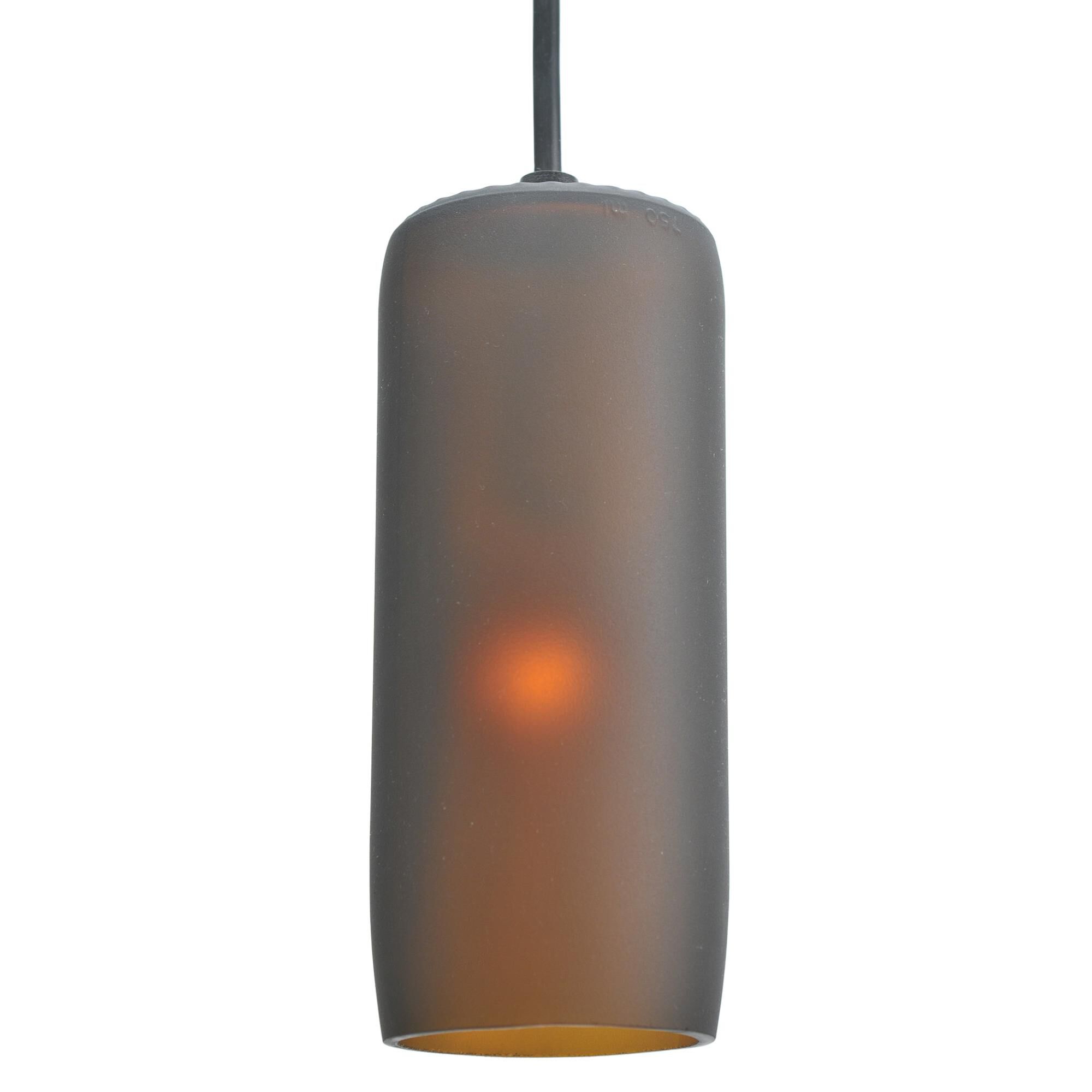 Venice Frosted Amber 5 Inch Mini Pendant by Meyda Lighting