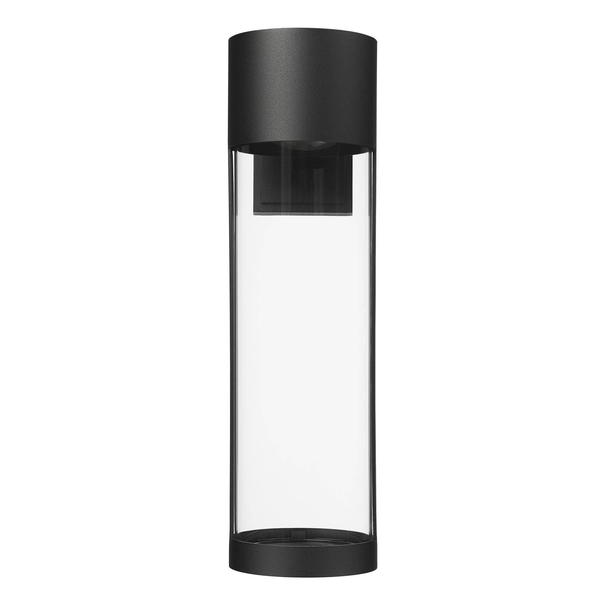 Shown in Powder Coated Black finish and Clear glass