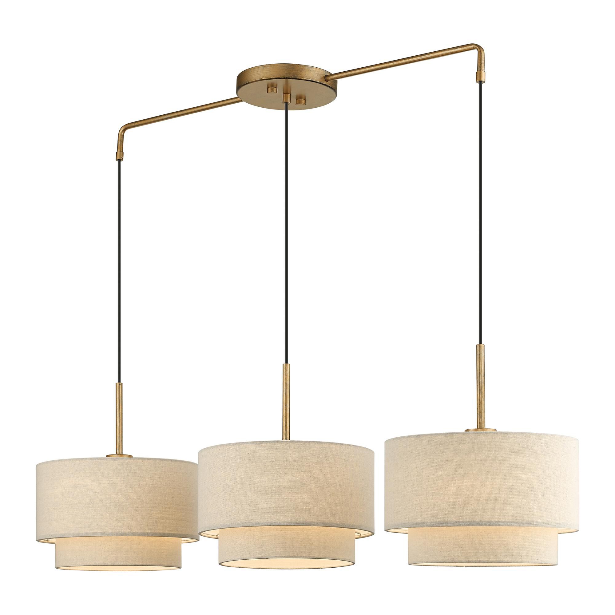 Bellingham 49 Inch 3 Light Linear Suspension Light by Livex Lighting